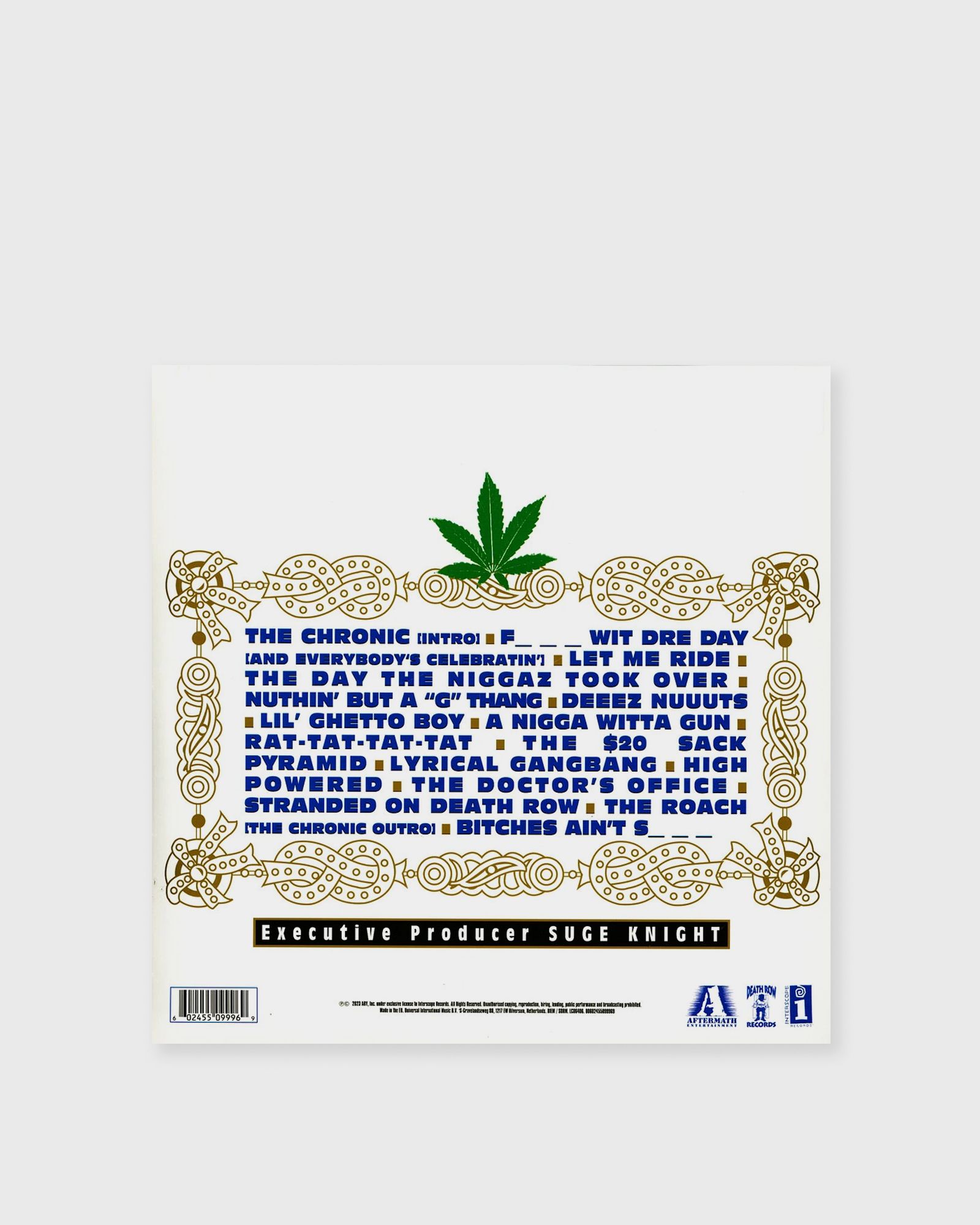 Dr. Dre - The Chronic (Standard Black 140gr 2LP)