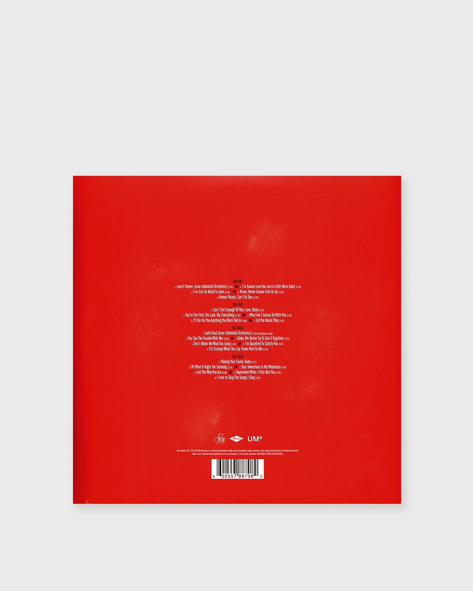 Barry White  - Love's Theme: Best Of The 20th Century Singles