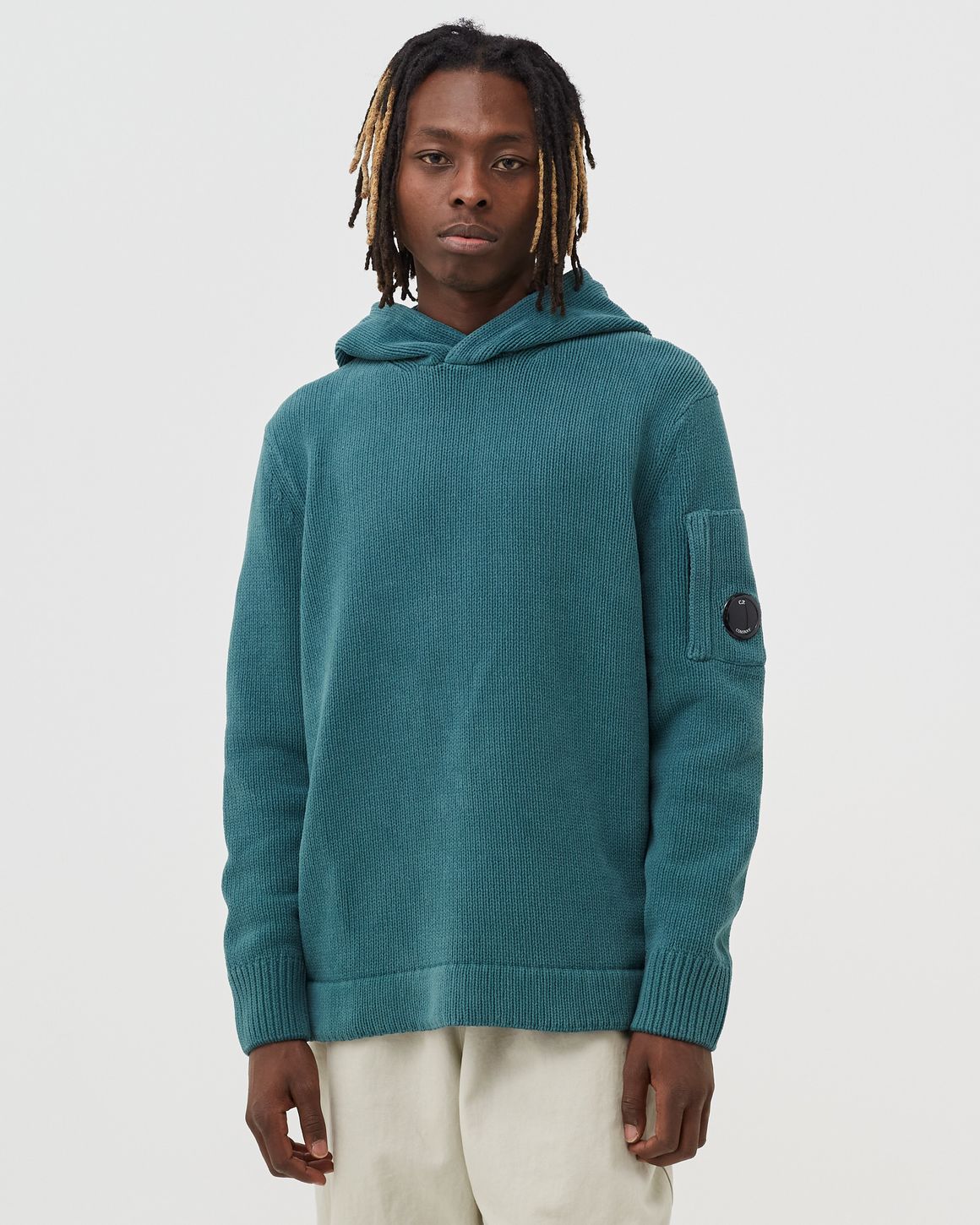 C.P. Company CHENILLE COTTON HOODIE Green | BSTN Store