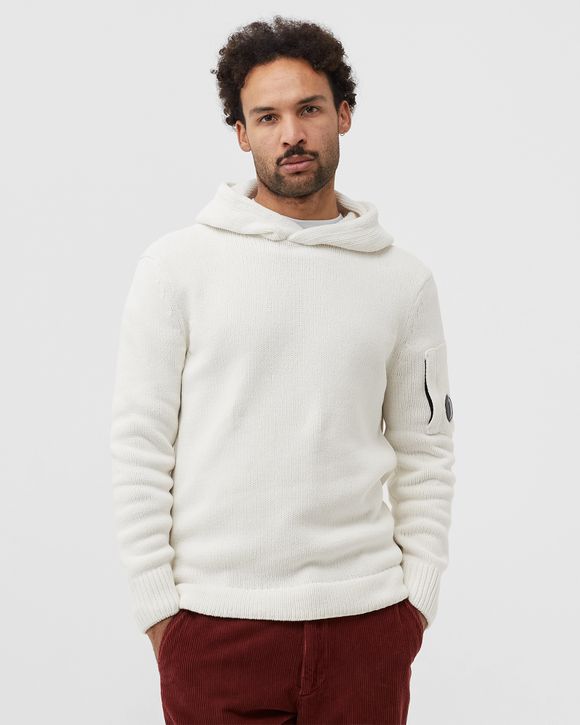 Cp company best sale white hoodie