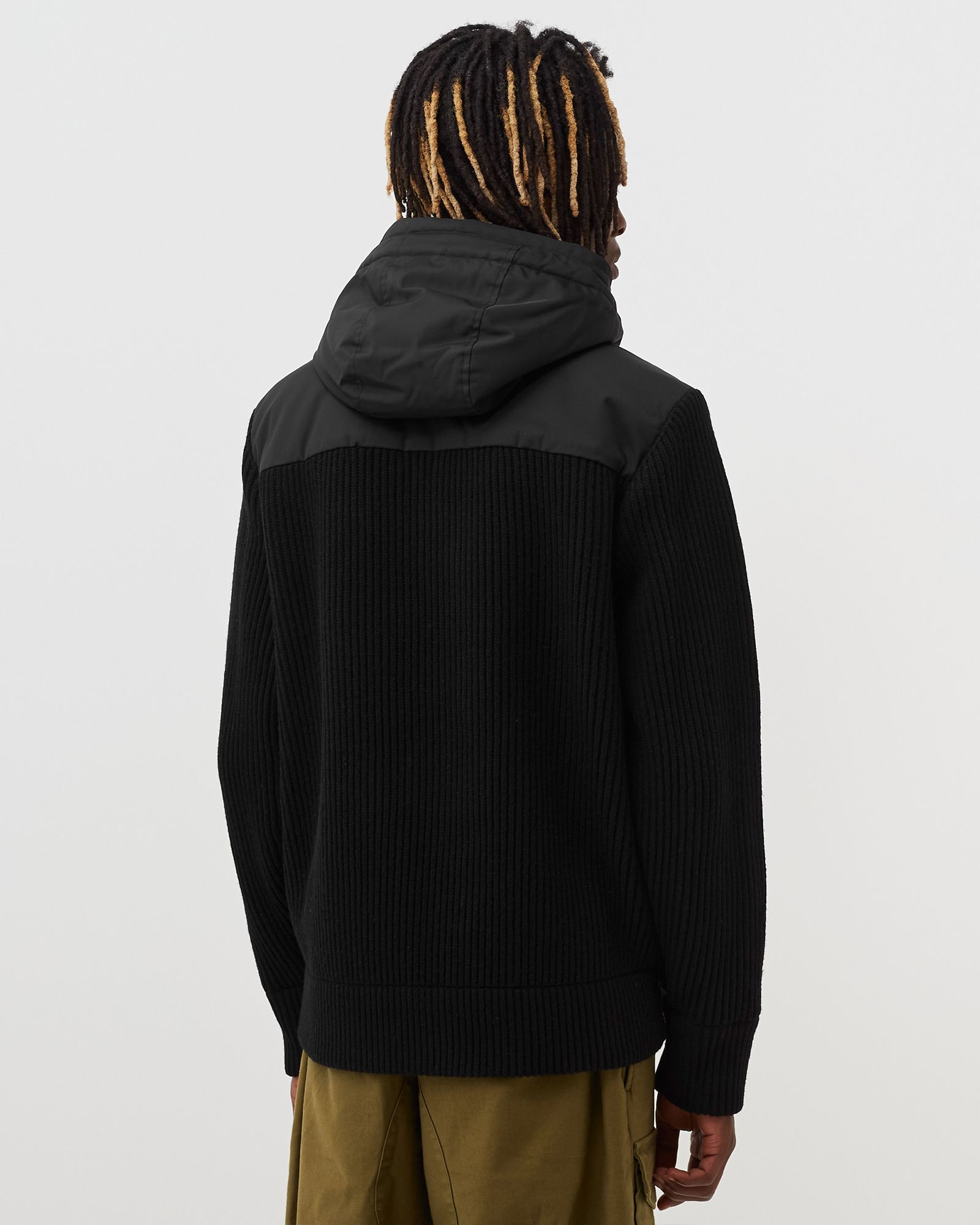 METROPOLIS MIXED LAMBSWOOL NYLON JACKET