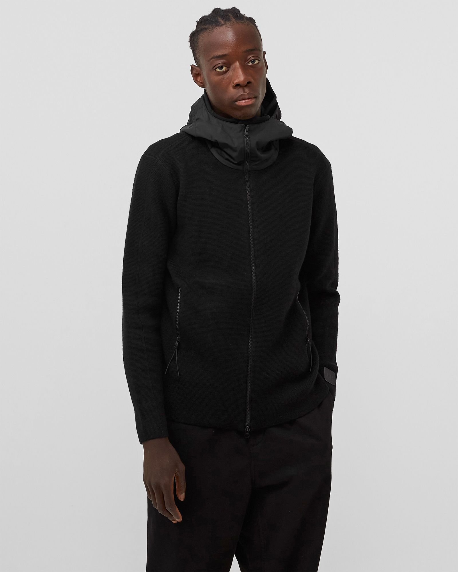 METROPOLIS EXTRA FINE MERINO WOOL HOOD JUMPER