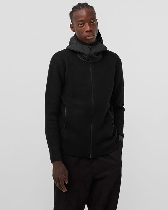 C.P. Company METROPOLIS EXTRA FINE MERINO WOOL HOOD JUMPER Black - BLACK