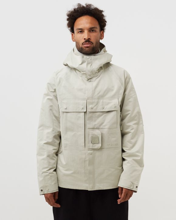 C.P. Company METROPOLIS A.A.C. HOODED DOWN JACKET White - PELLICAN