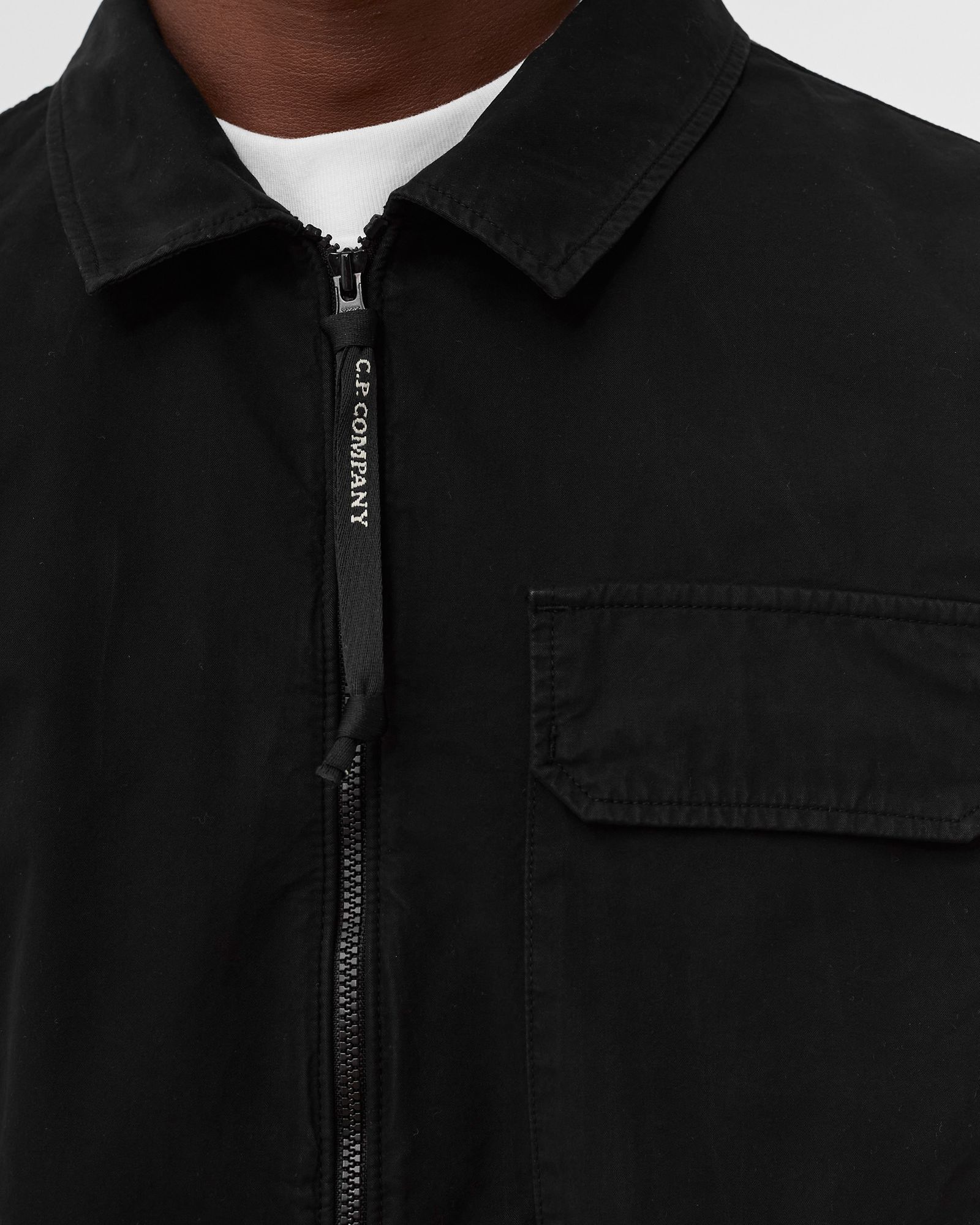 GABARDINE LS ZIP SHIRT