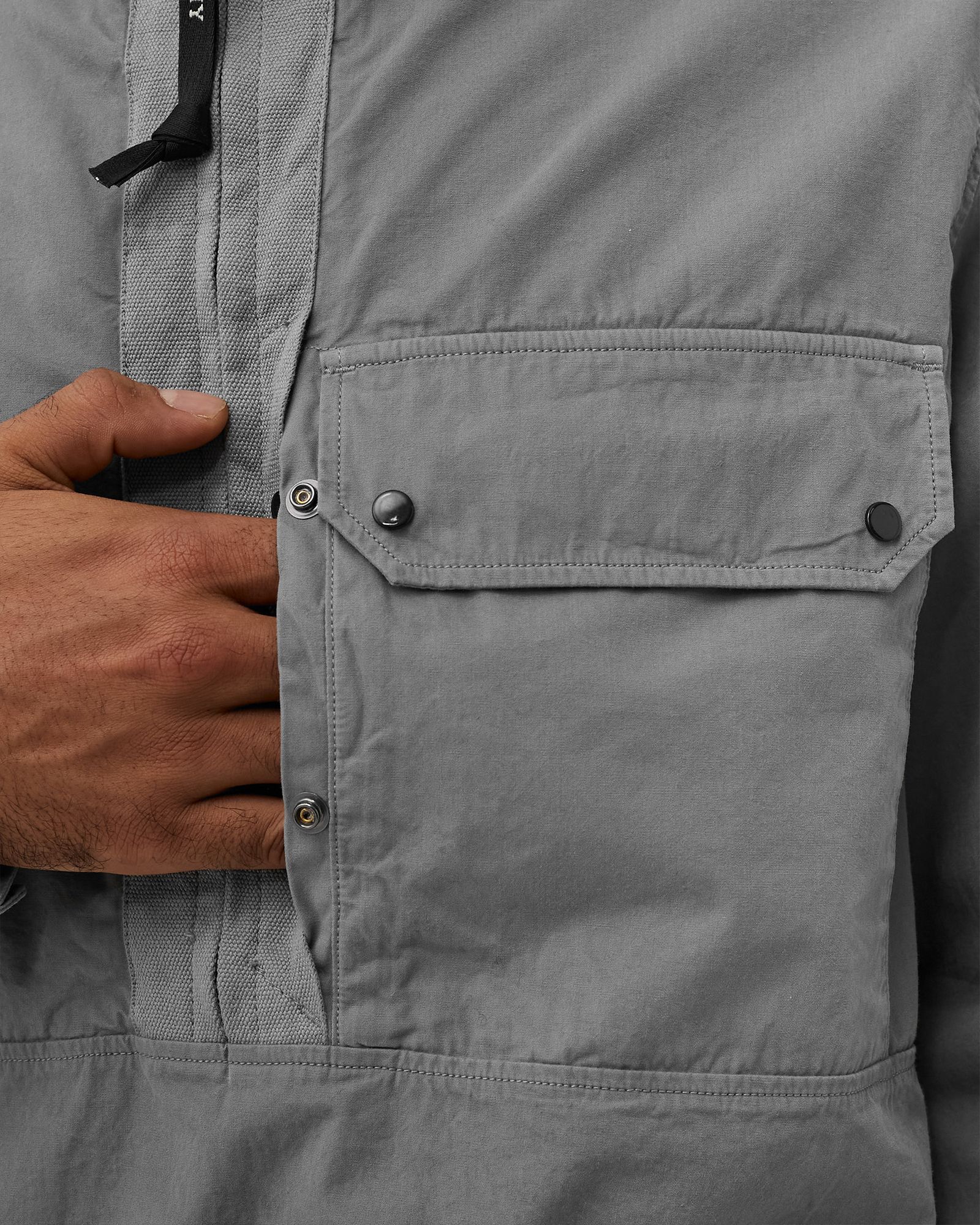 HEAVY POPELINE EMERIZED ANORAK