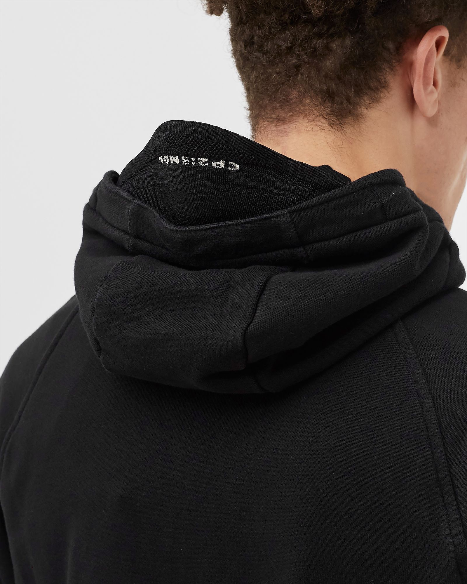 METROPOLIS DIAGONAL RAISED FLEECE ZIPPED HOODIE