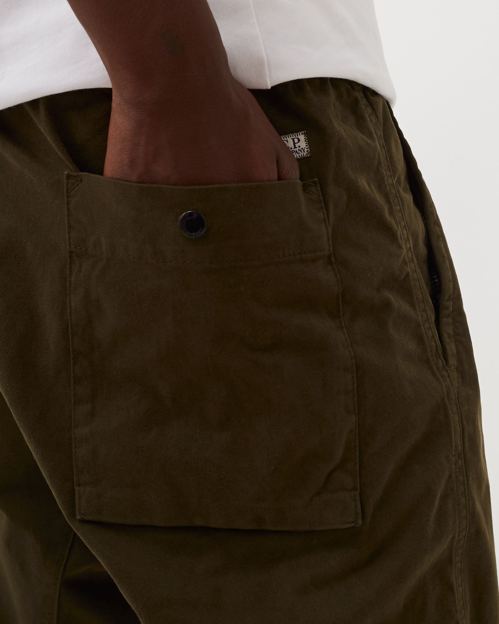 STRETCH SATEEN PANTS