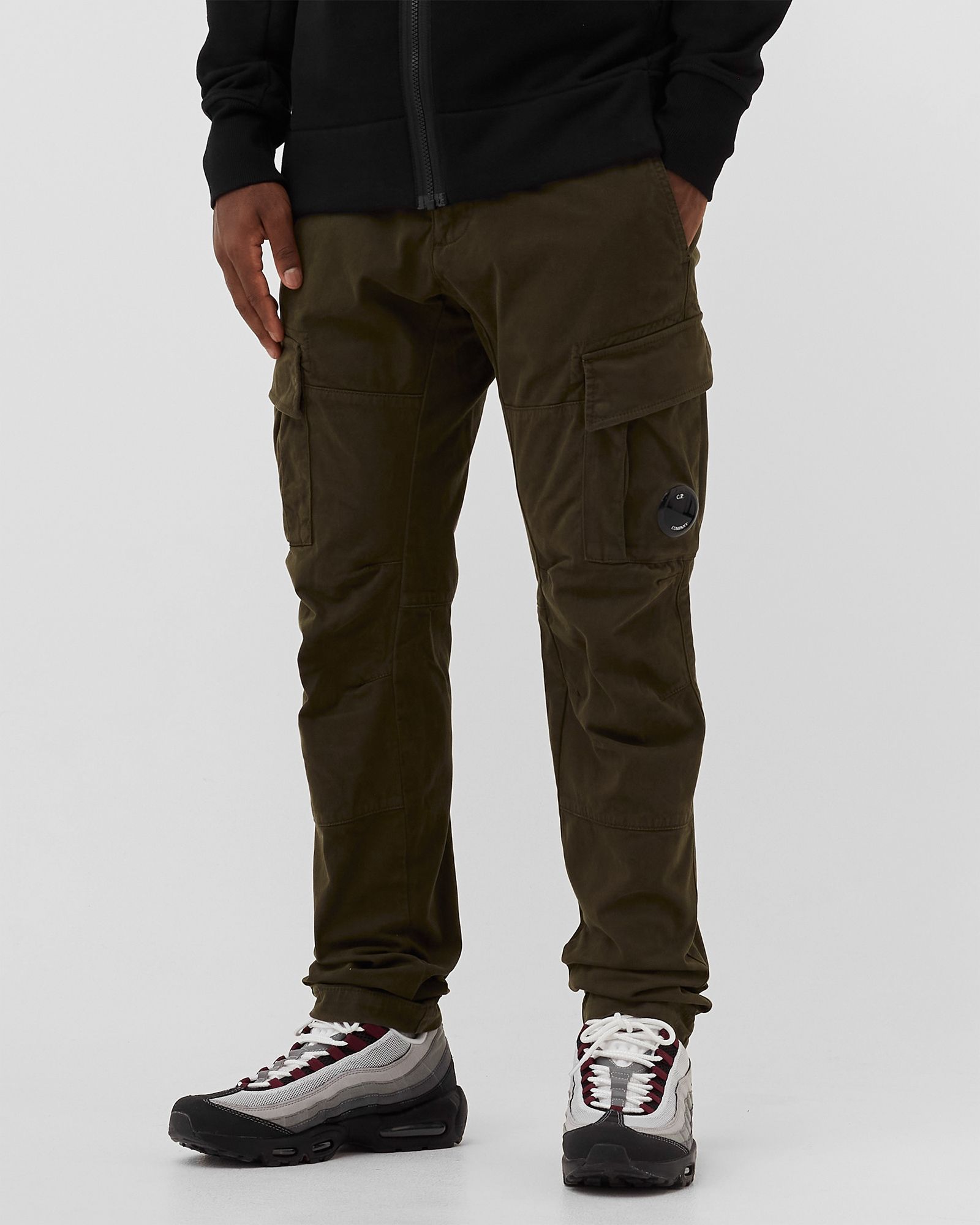 STRETCH SATEEN CARGO PANTS