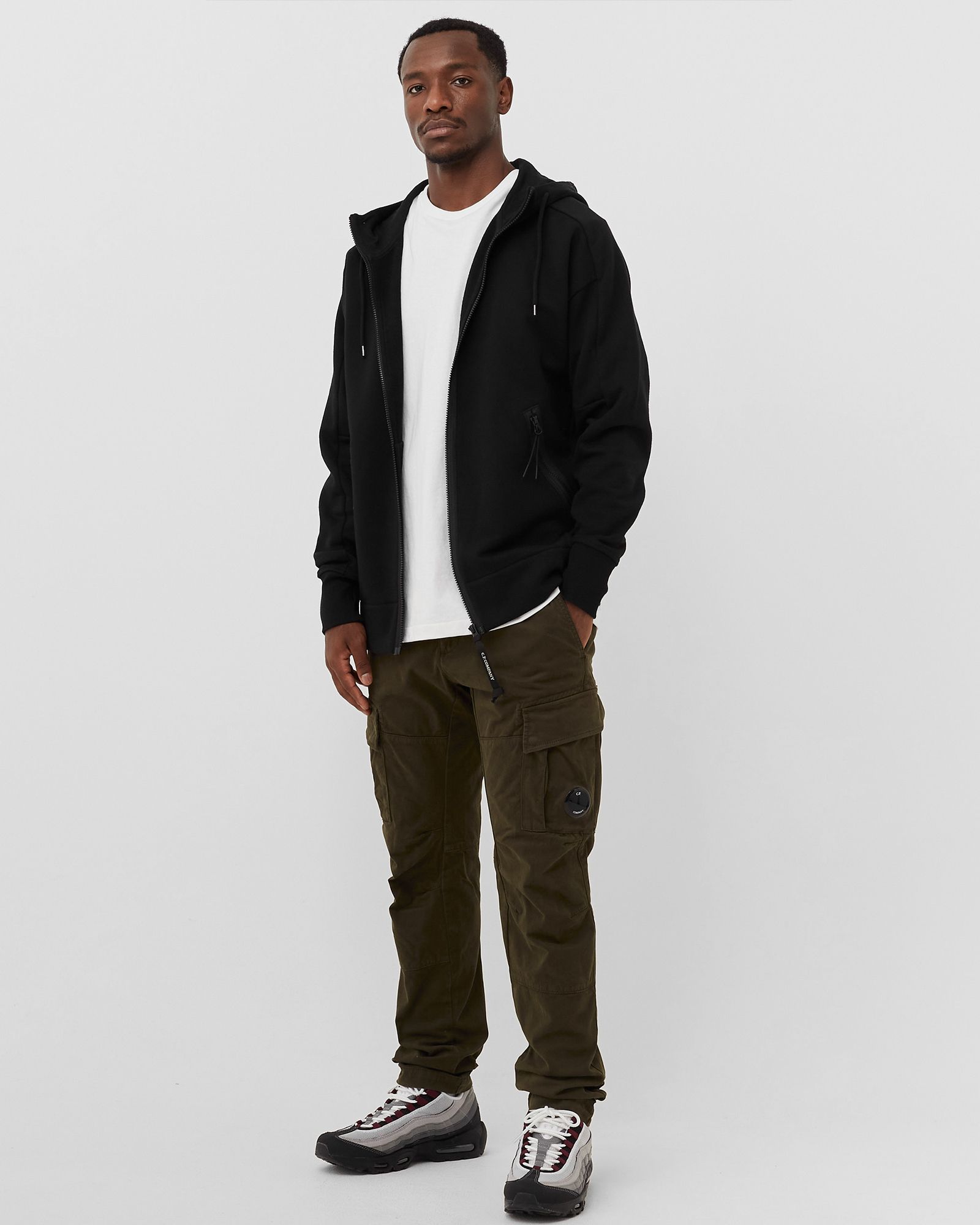 STRETCH SATEEN CARGO PANTS