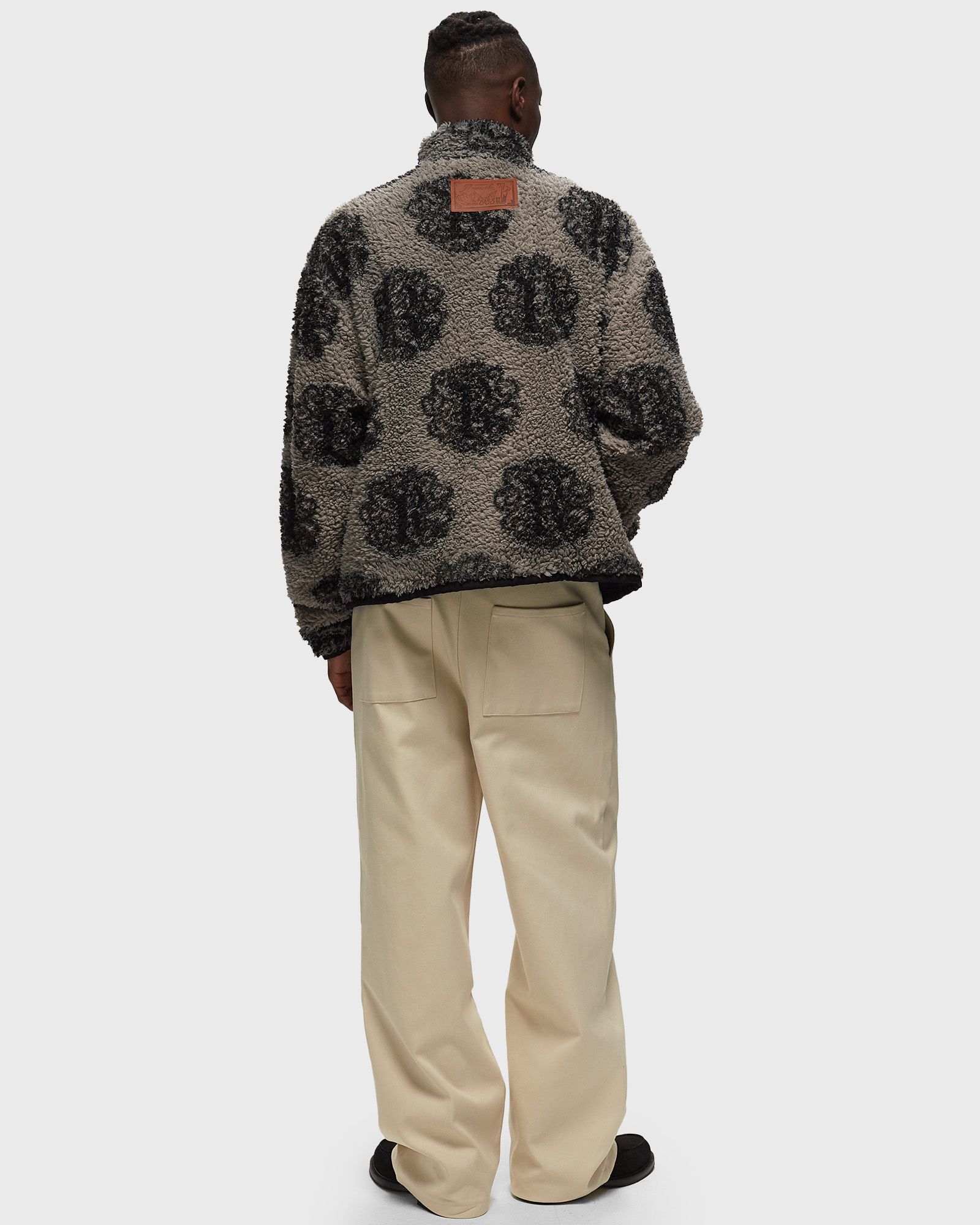 EMBLEM MONOGRAM FLEECE JACKET