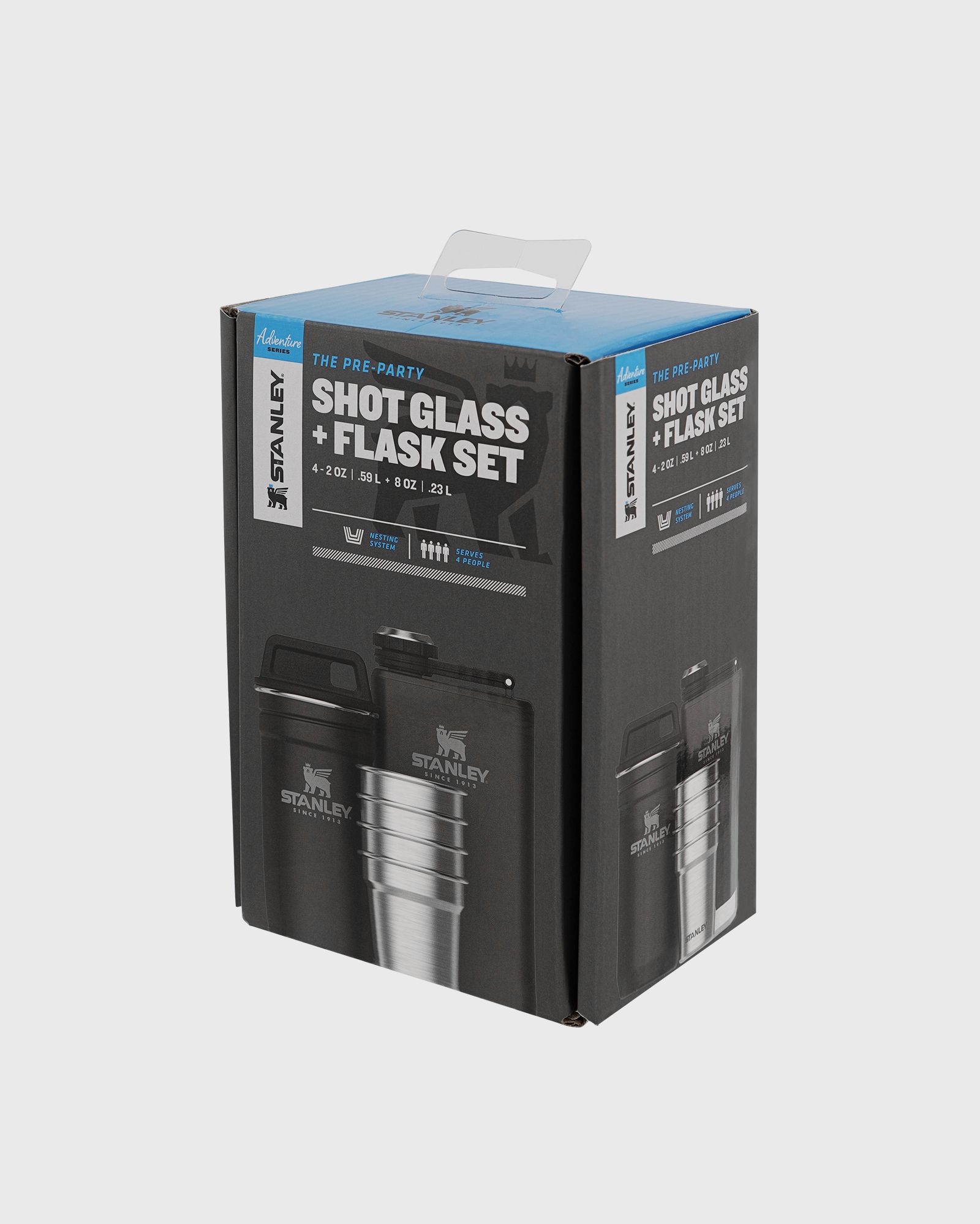 The Pre-Party Shotglass + Flask Set