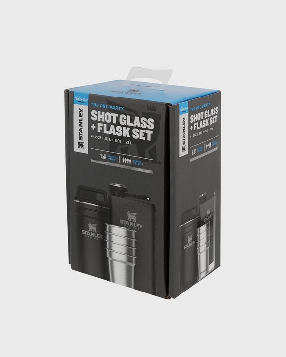 The Pre-Party Shotglass + Flask Set