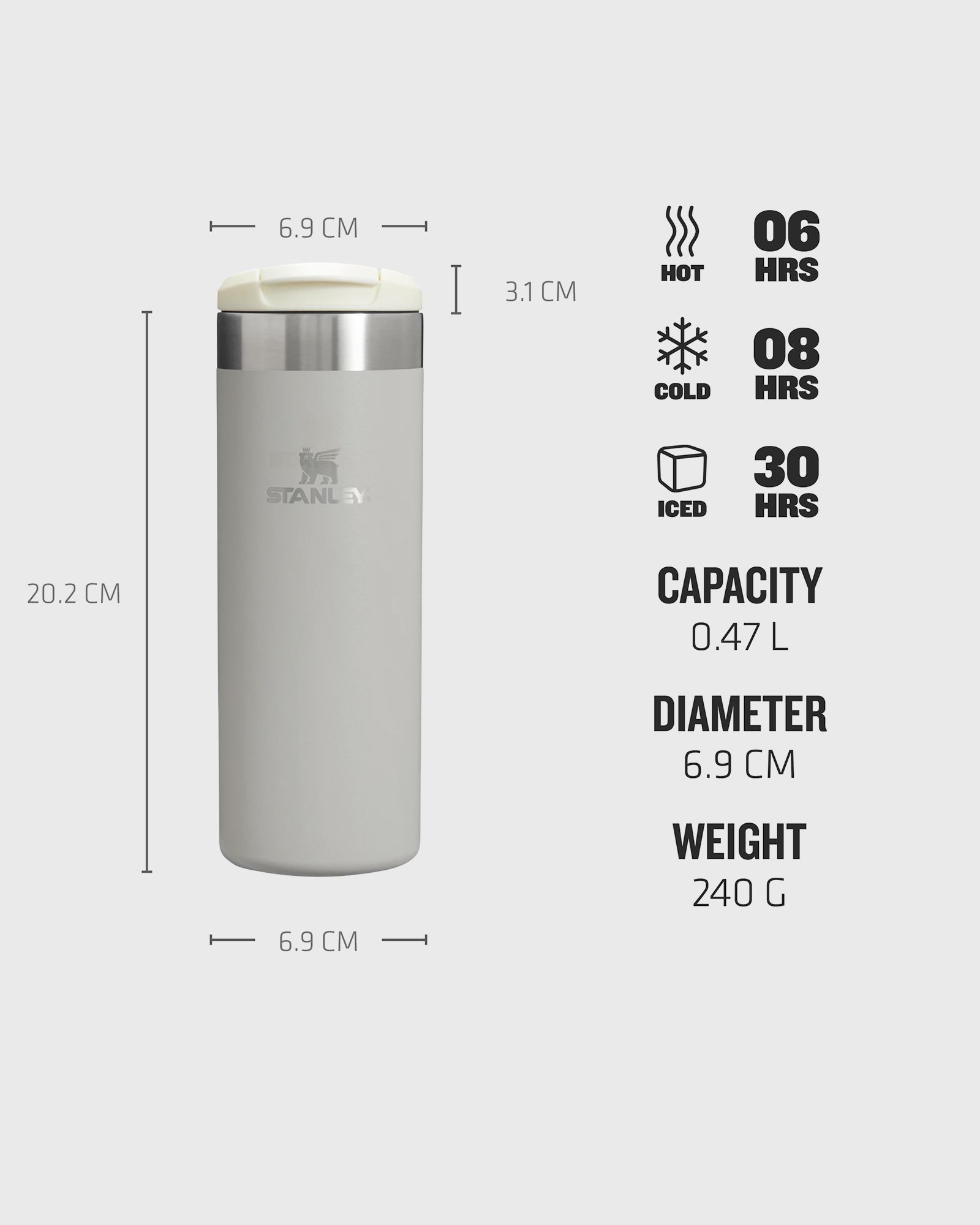 The AeroLight™ Transit Mug 16oz