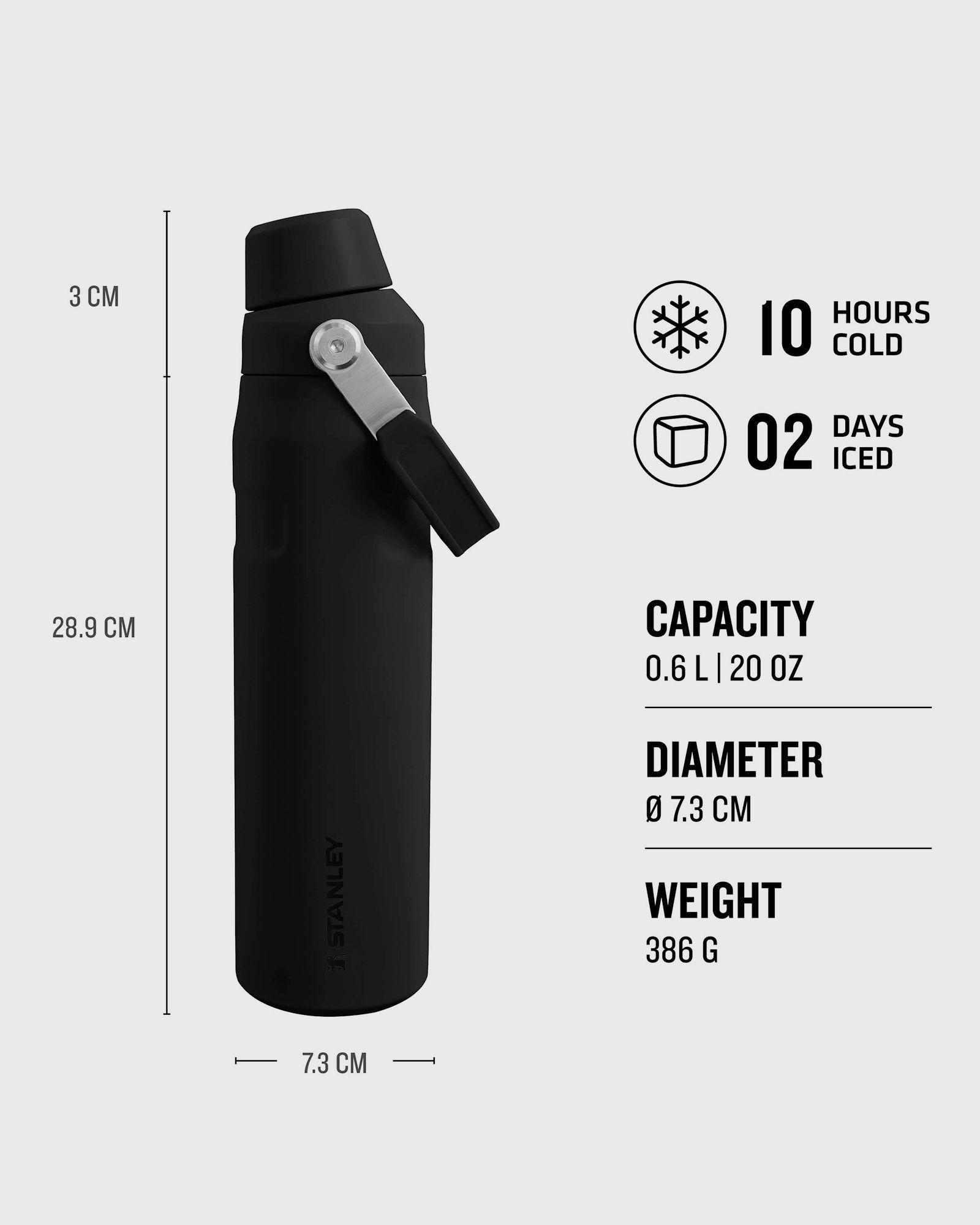 The Aerolight™ IceFlow™ Water Bottle Fast Flow