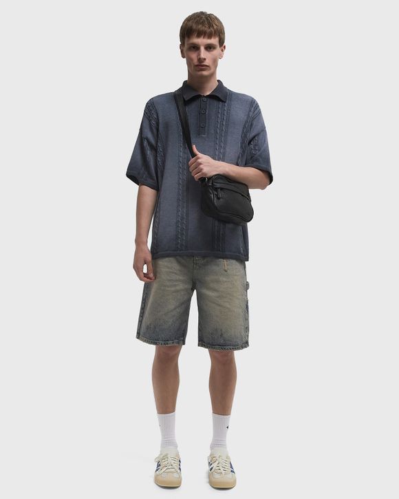 Thumbnail - OIL WASHED POLO KNIT SHIRT
