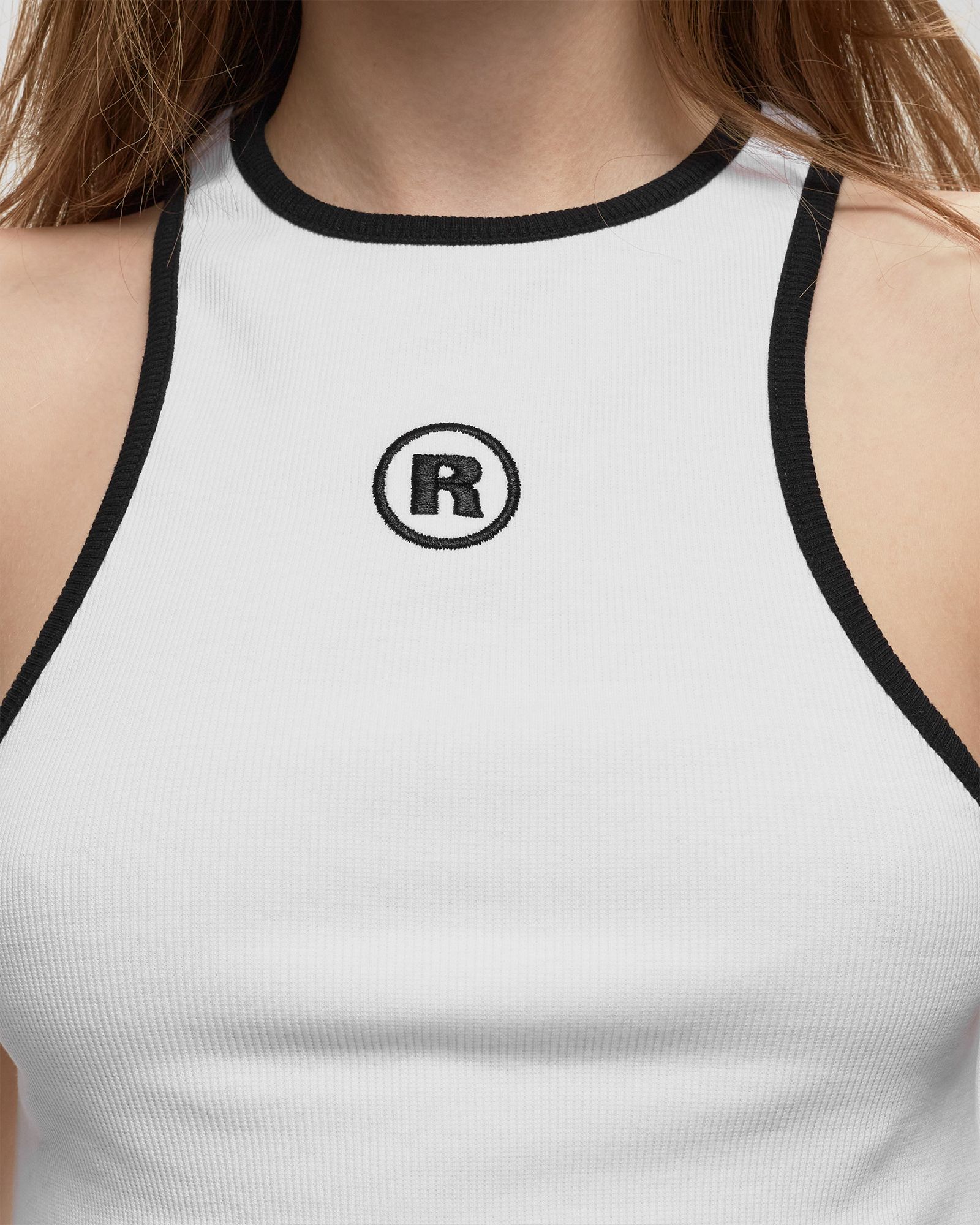 Cropped Top W. Embroidery