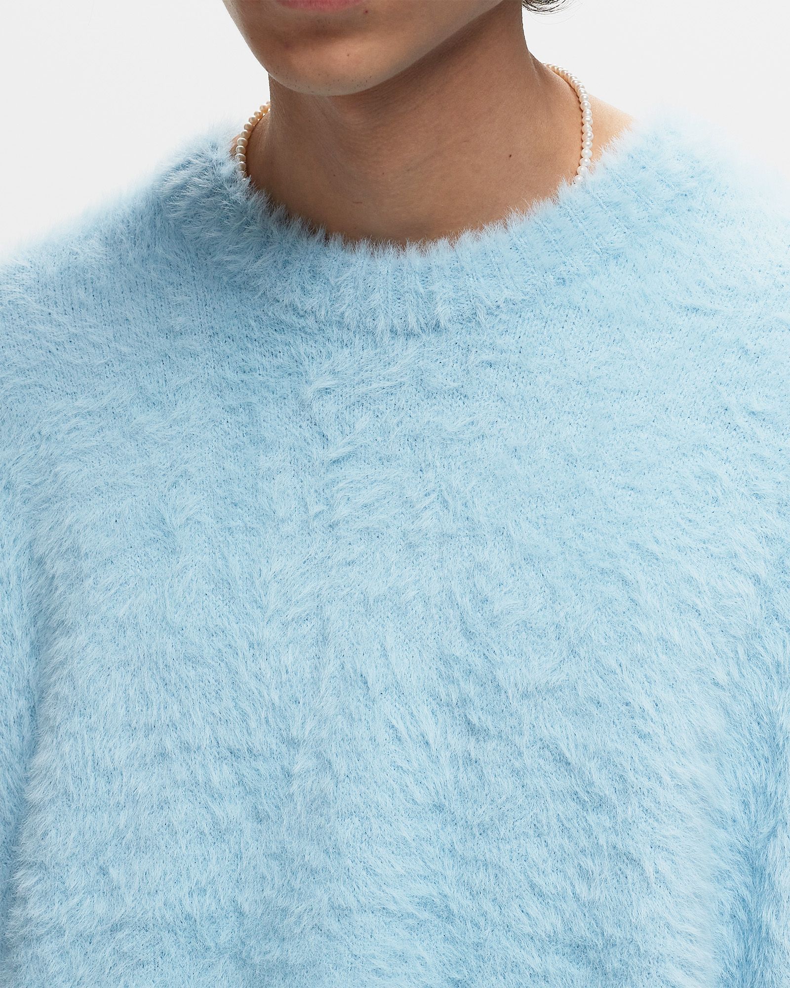 ESSENTIAL FURRY KNIT SWEATER