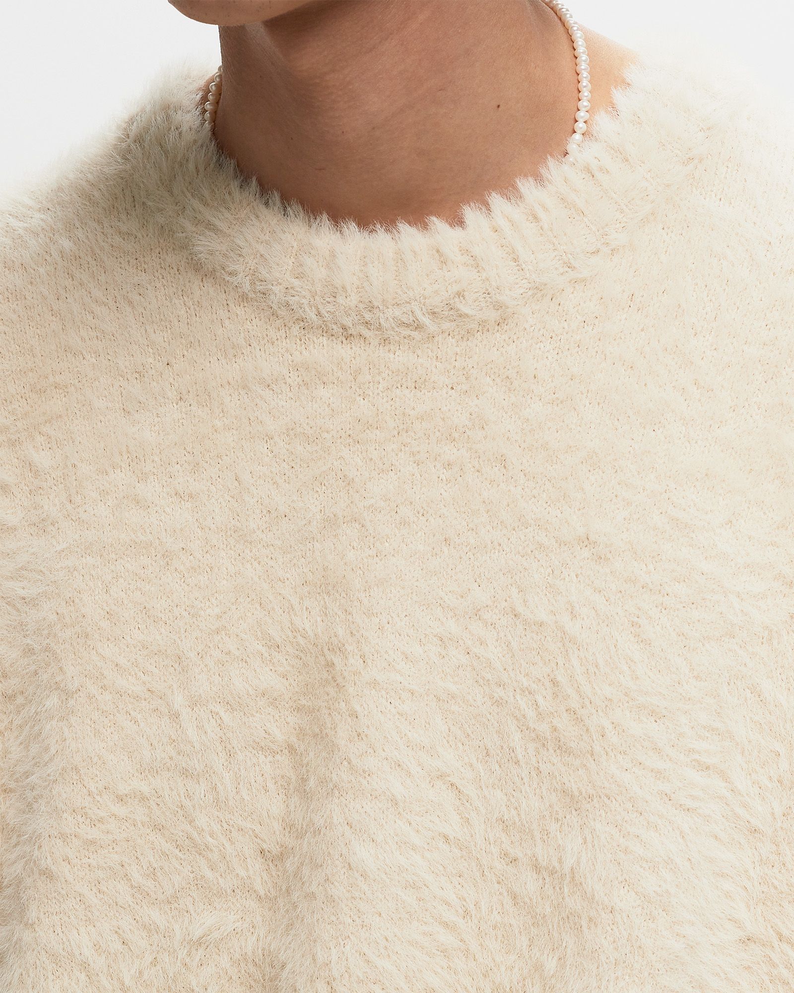 ESSENTIAL FURRY KNIT SWEATER