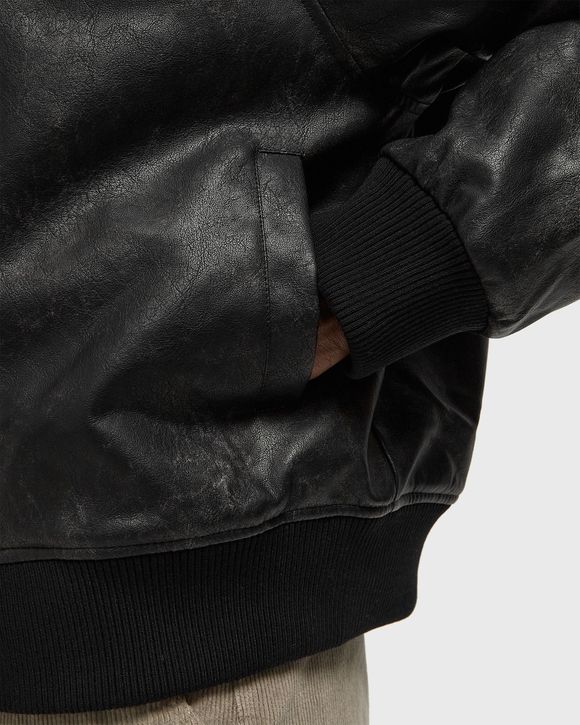 BOMBER JACKET BRUSHED LEATHER