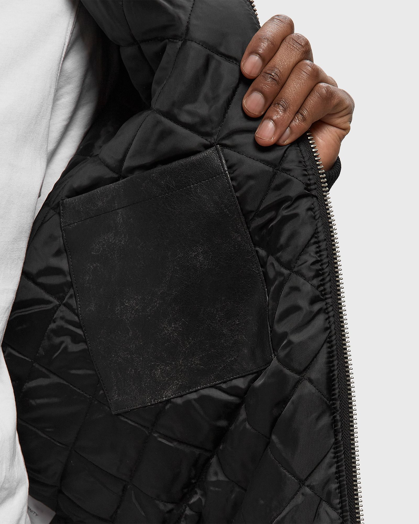 BOMBER JACKET BRUSHED LEATHER