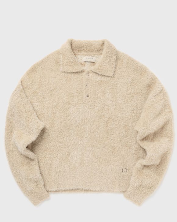 CLAIR FURRY KNIT POLO