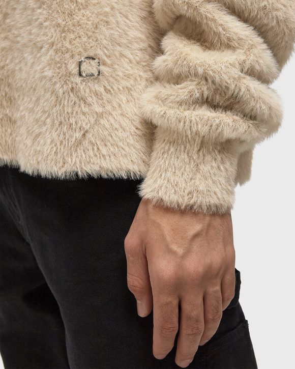 CLAIR FURRY KNIT POLO