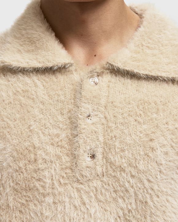 CLAIR FURRY KNIT POLO