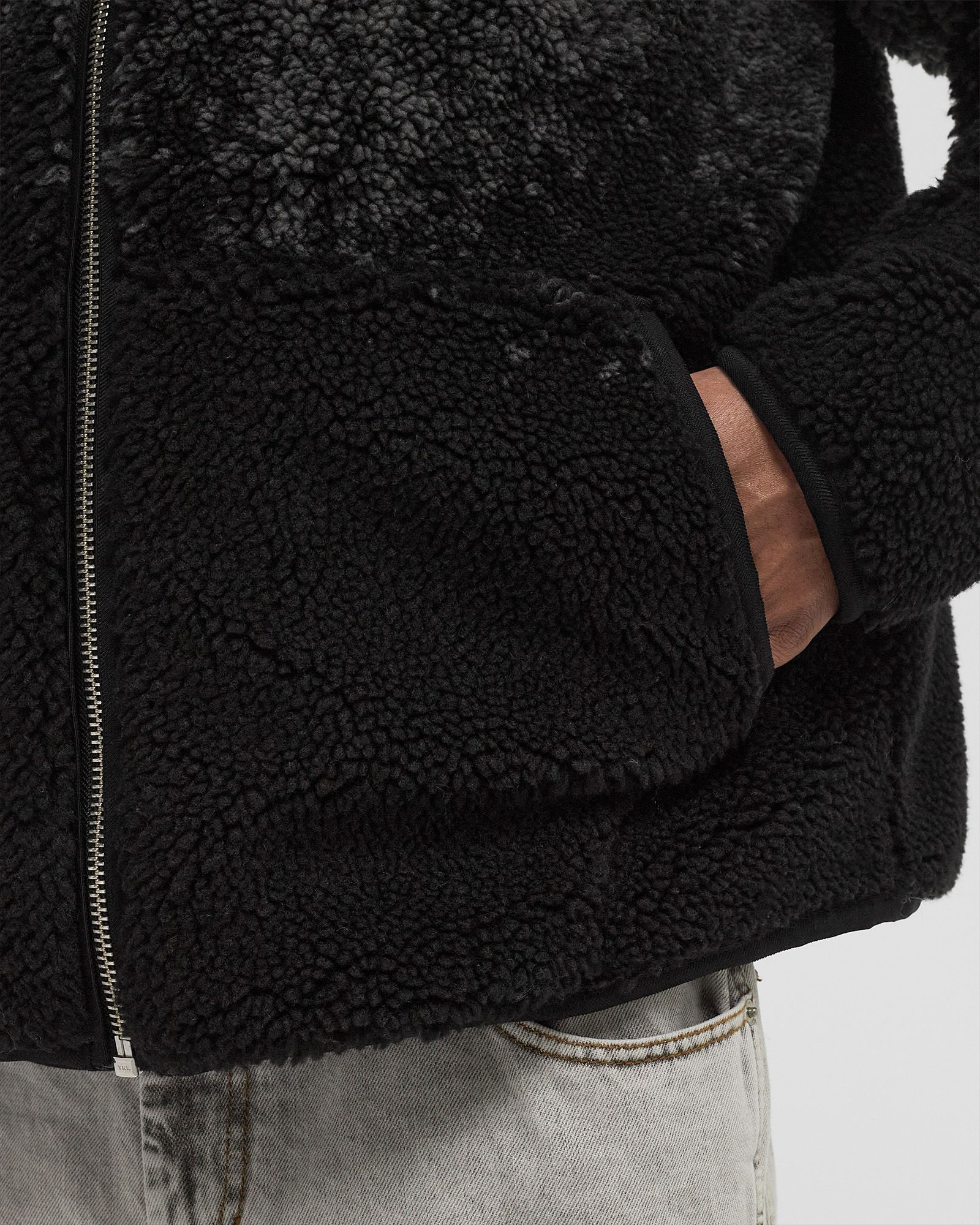 SPRAYED FLEECE JACKET