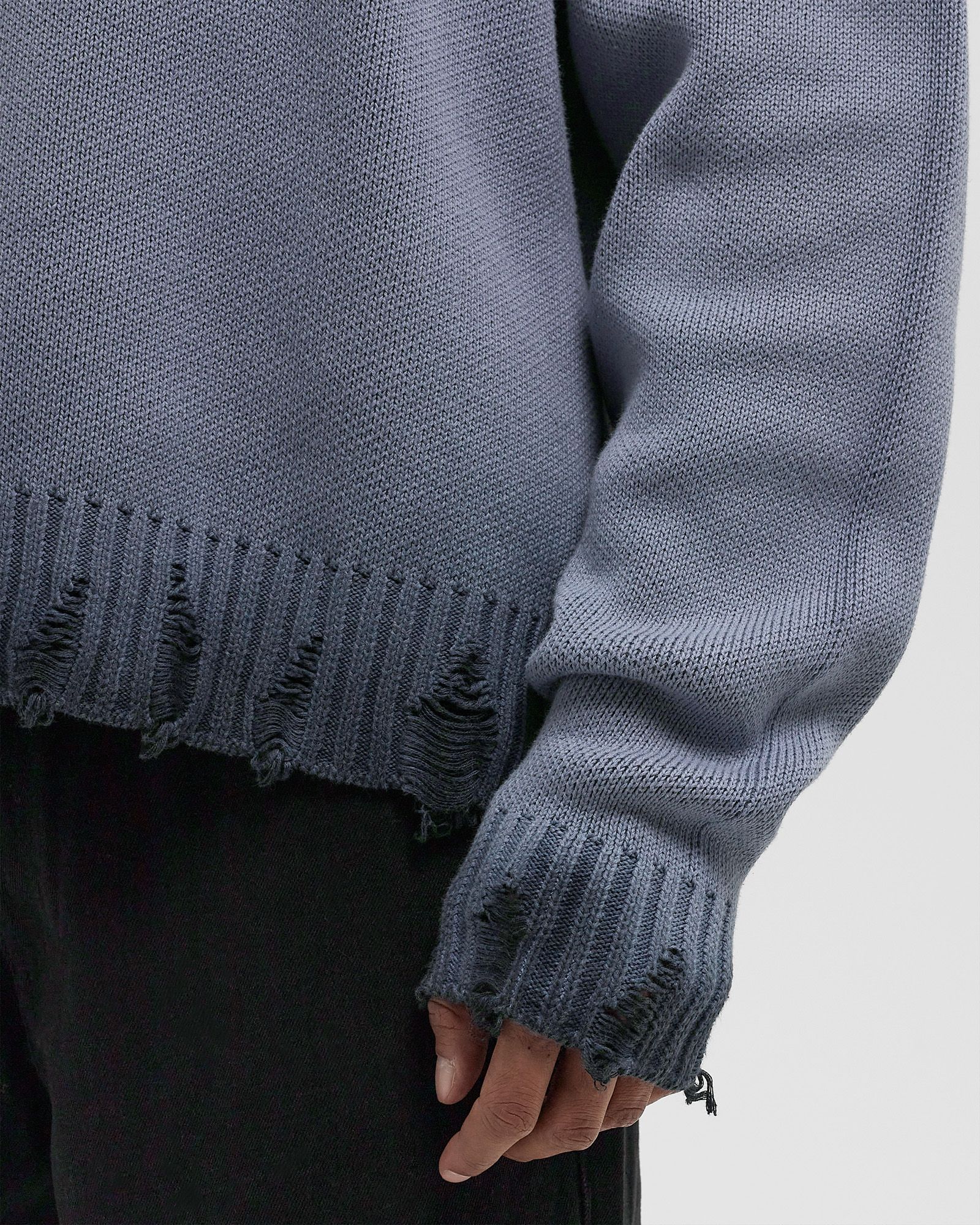 OIL WASHED KNIT SWEATER