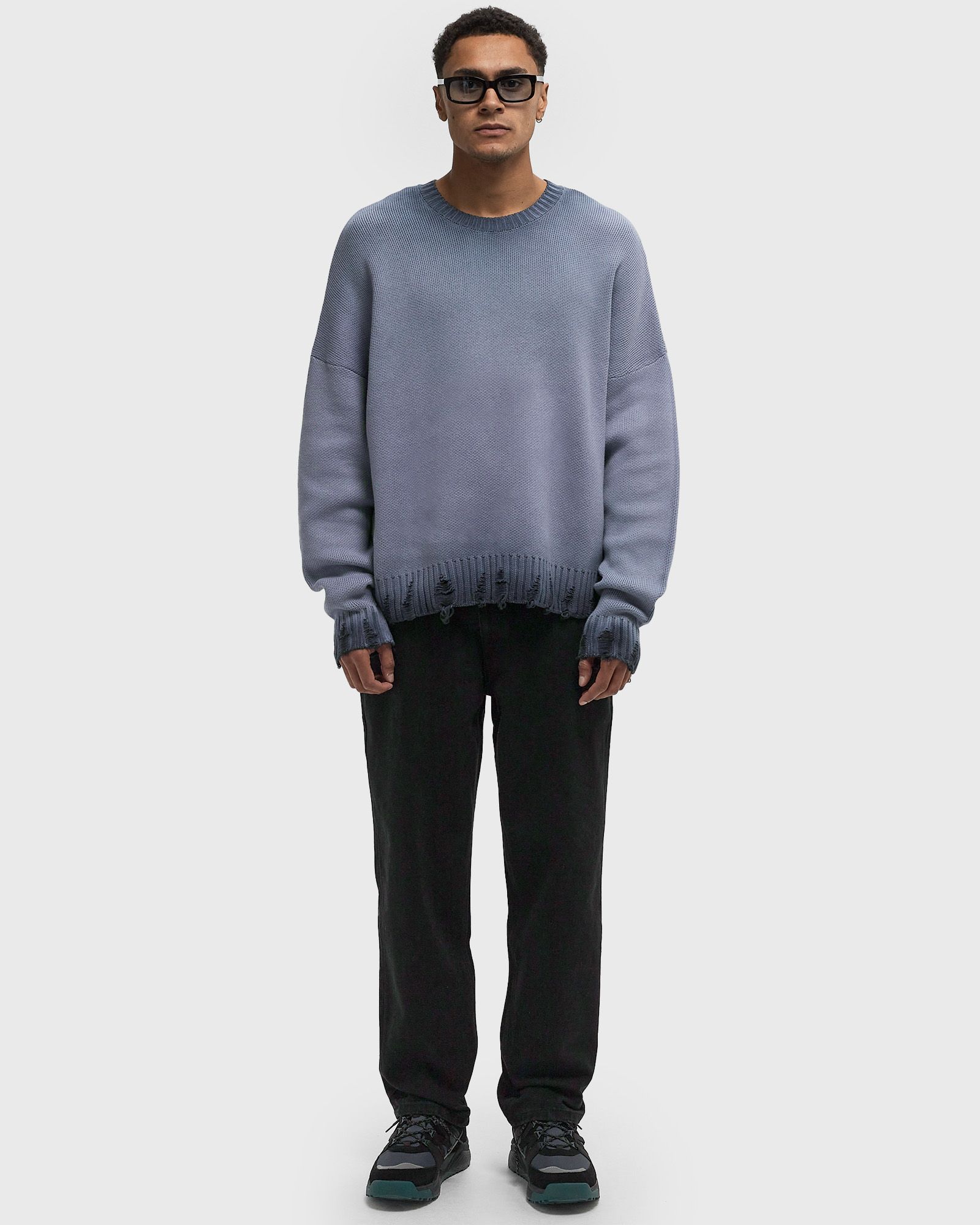 OIL WASHED KNIT SWEATER