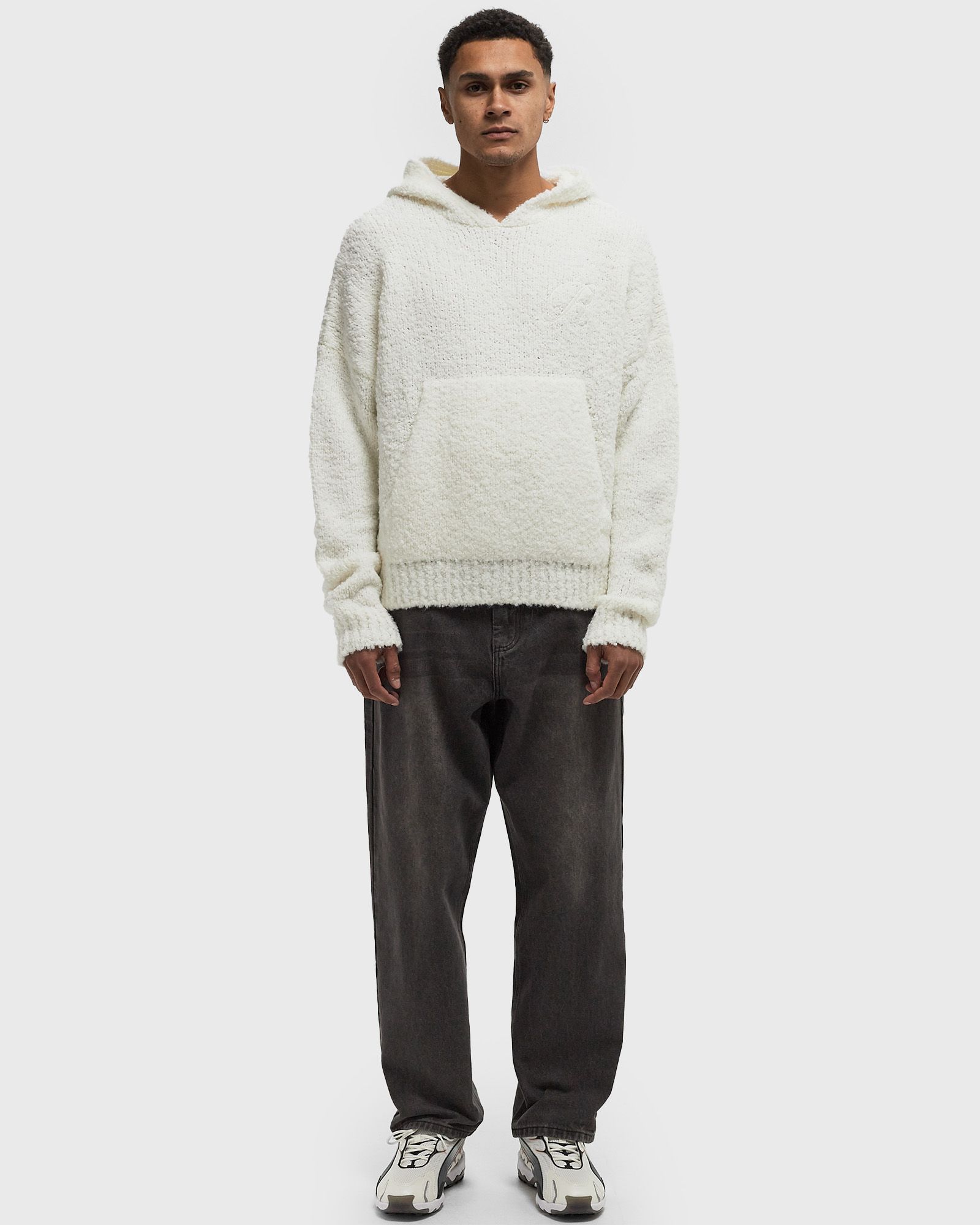 BOUCLÉ KNIT HOODIE