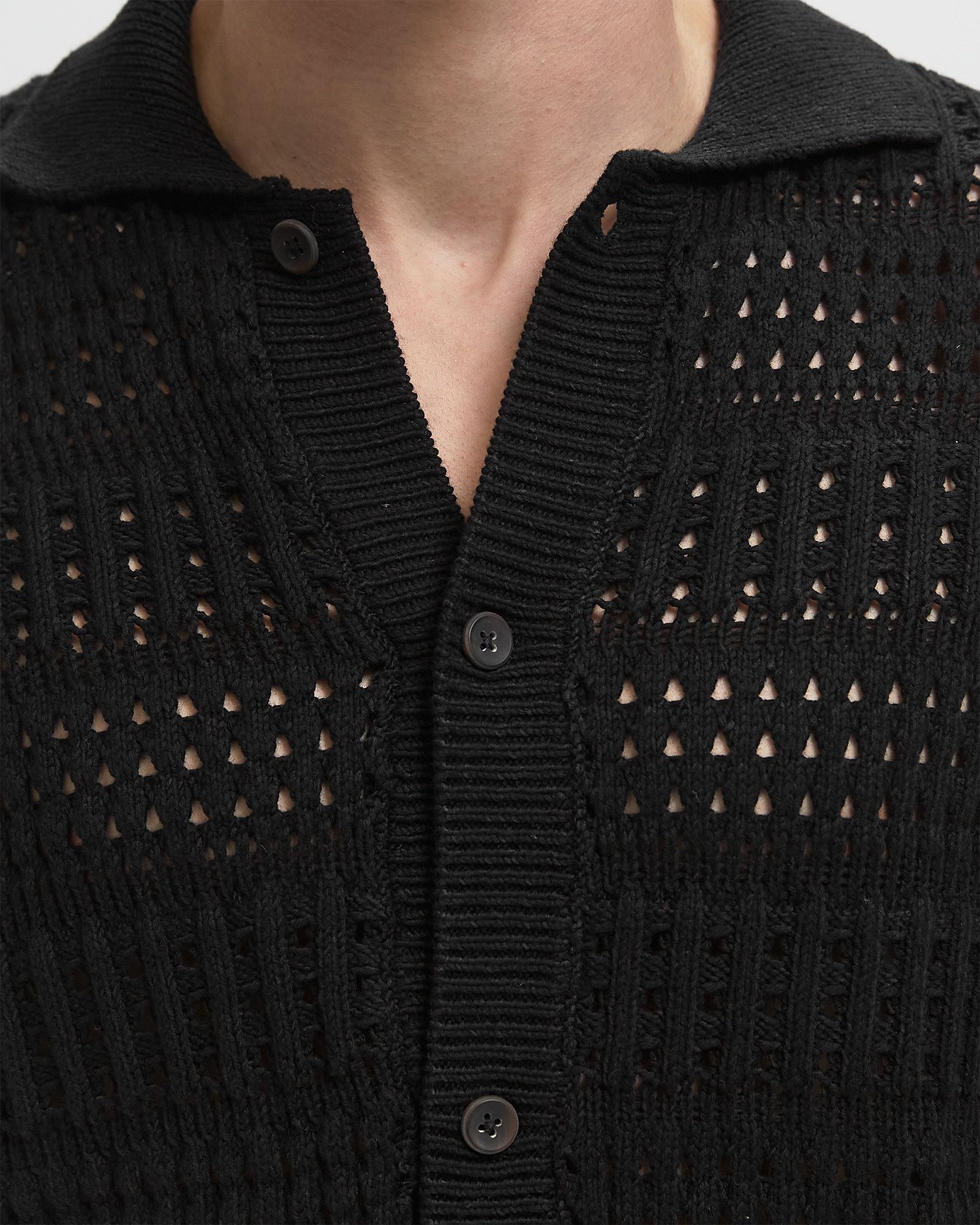 Elvin Structure Knitted SS Shirt