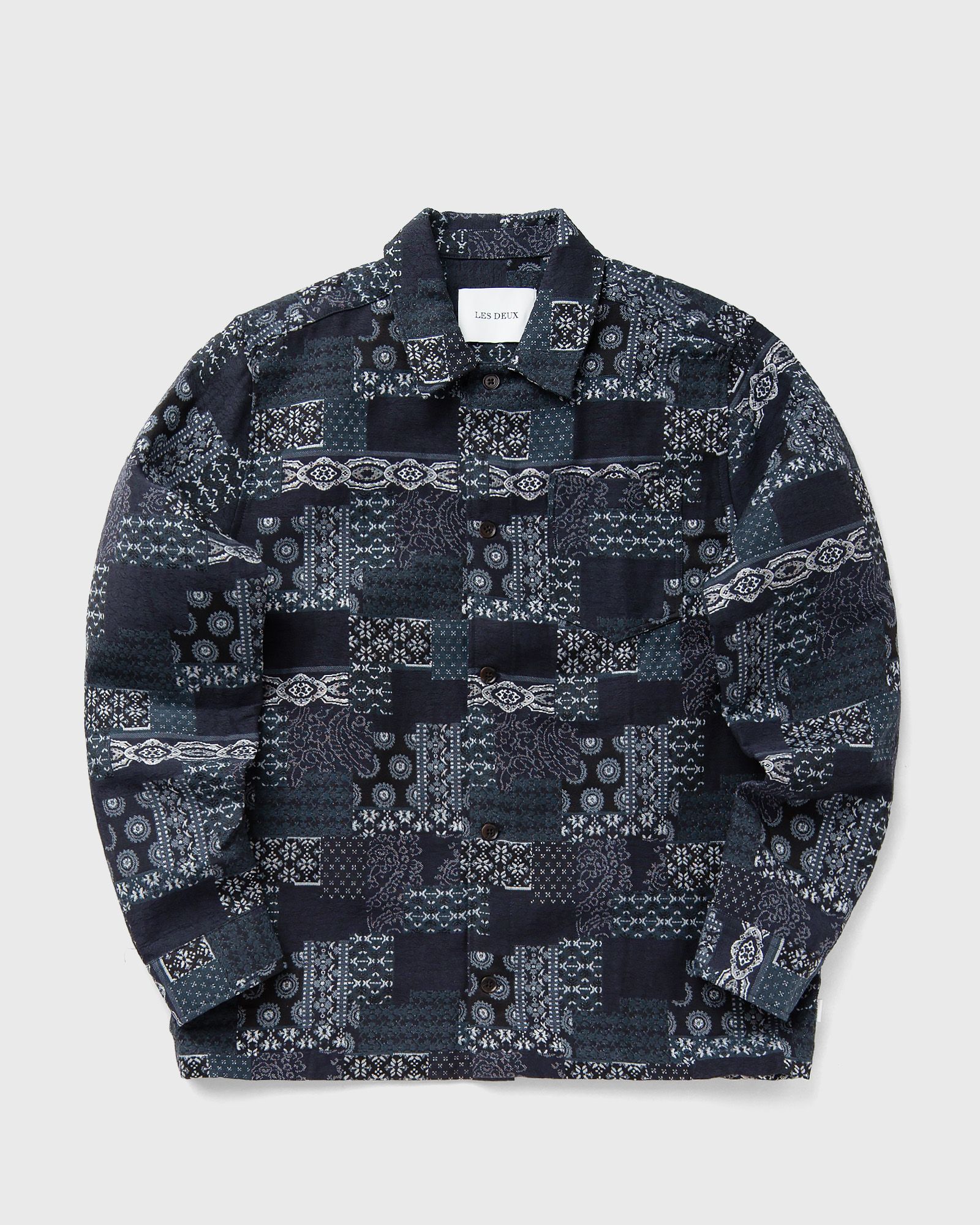 Layton Contrast Jacquard Overshirt