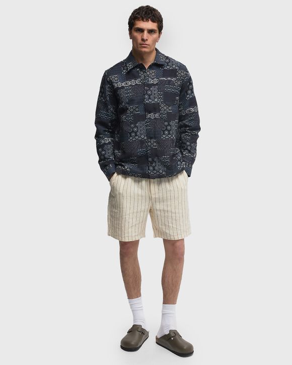 Thumbnail - Layton Contrast Jacquard Overshirt