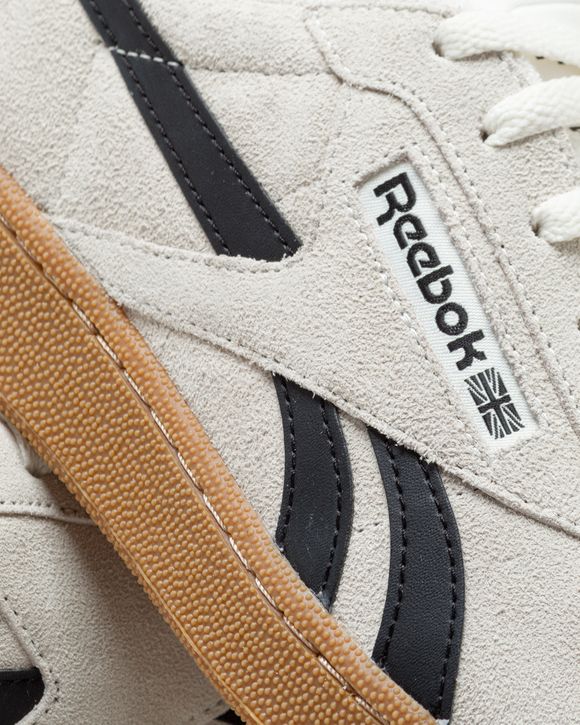 Reebok CLUB C GROUNDS UK Brown/Grey - CHALK/CORE BLACK/REEBOK RUBBER GUM-