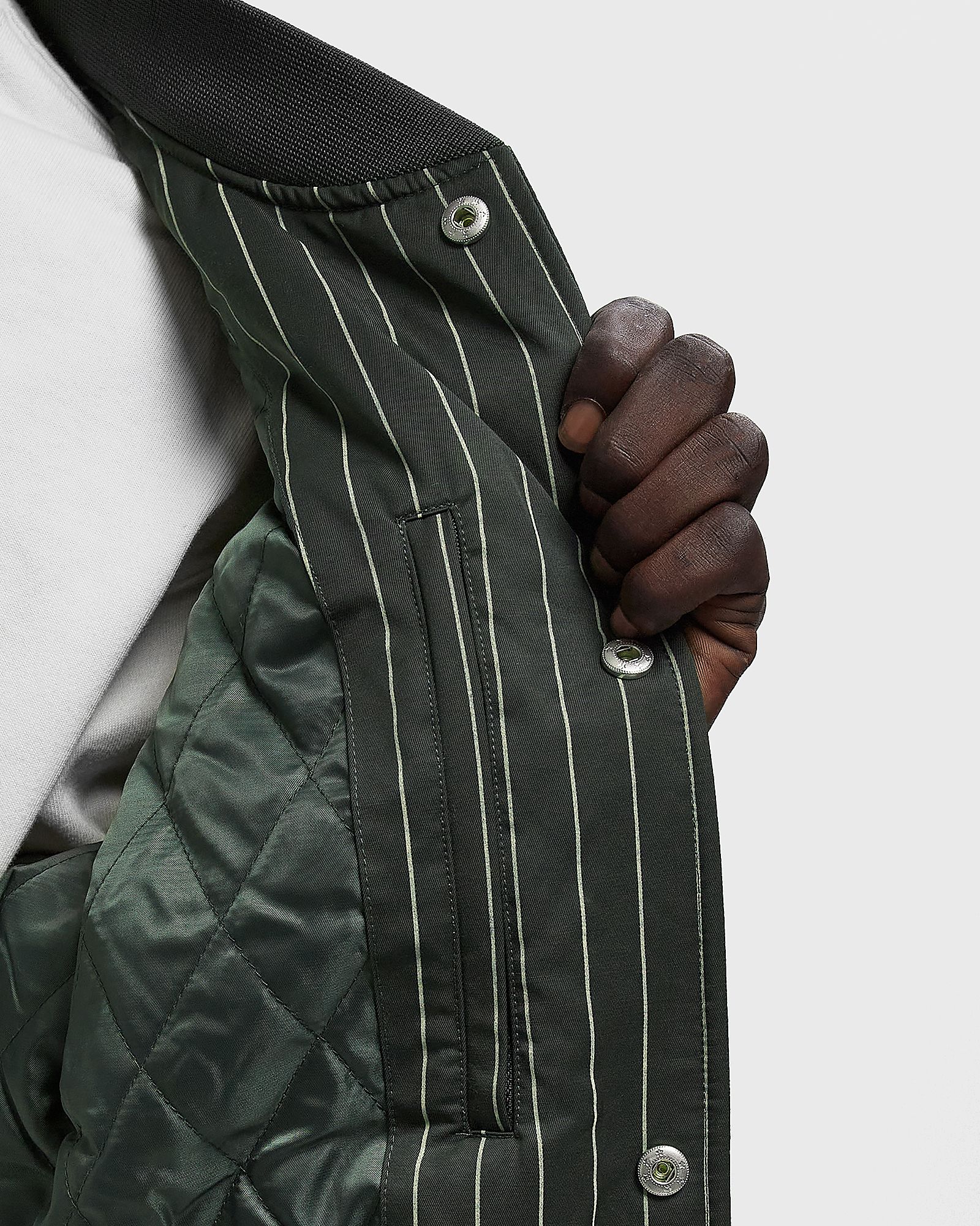 Varsity Tech Pinstripe Jacket