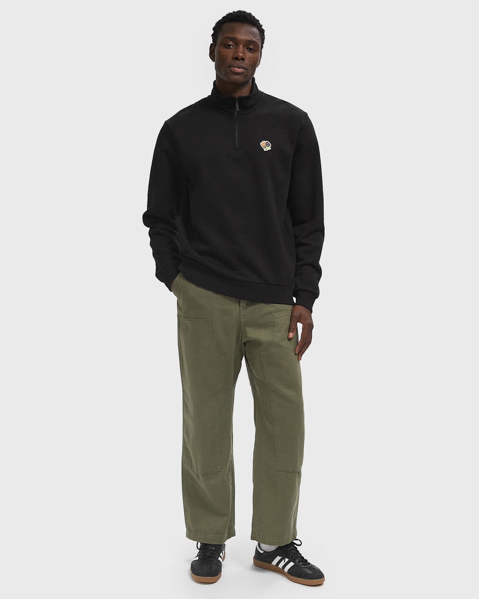 Felipe Patch Half-Zip Sweatshirt