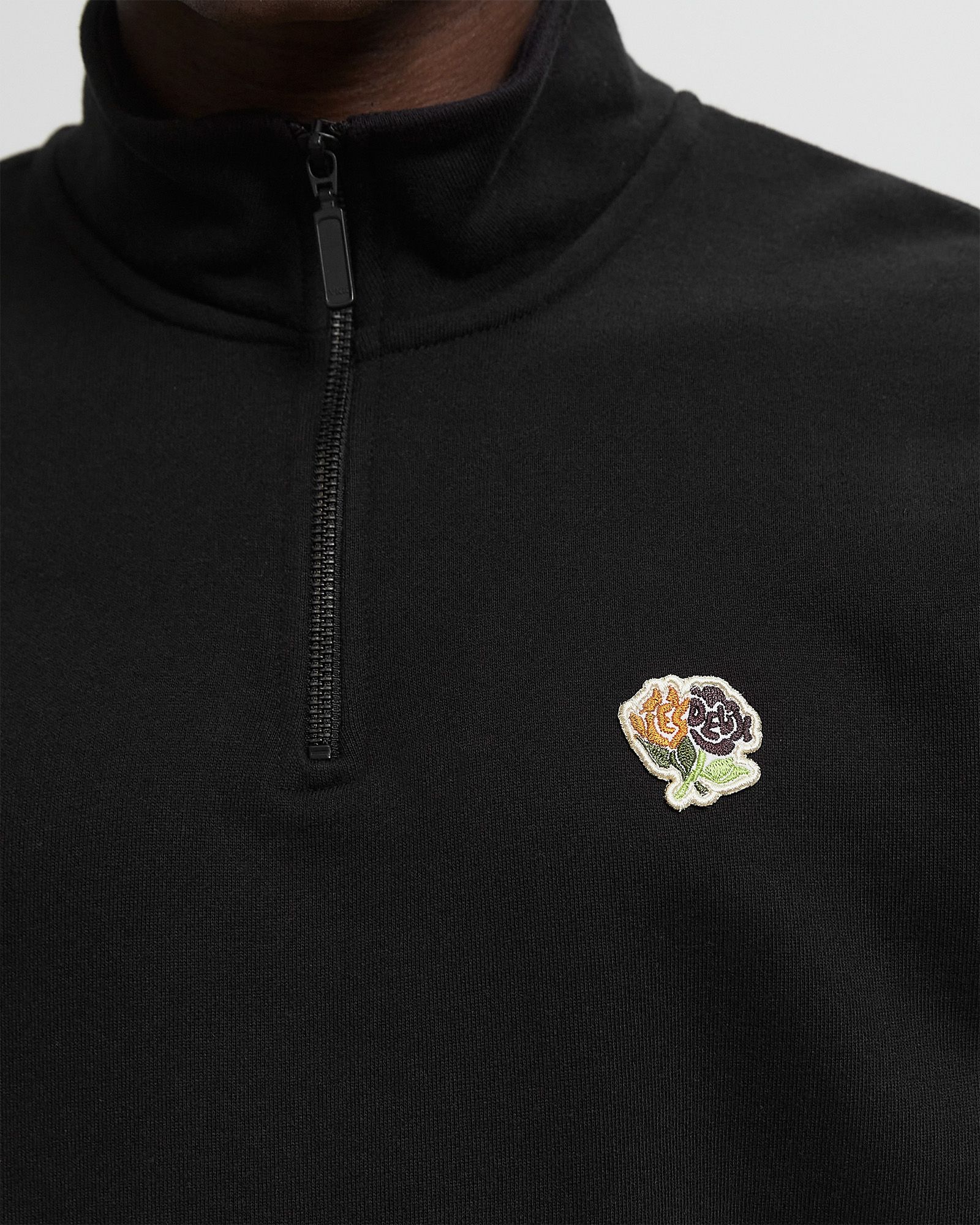 Felipe Patch Half-Zip Sweatshirt