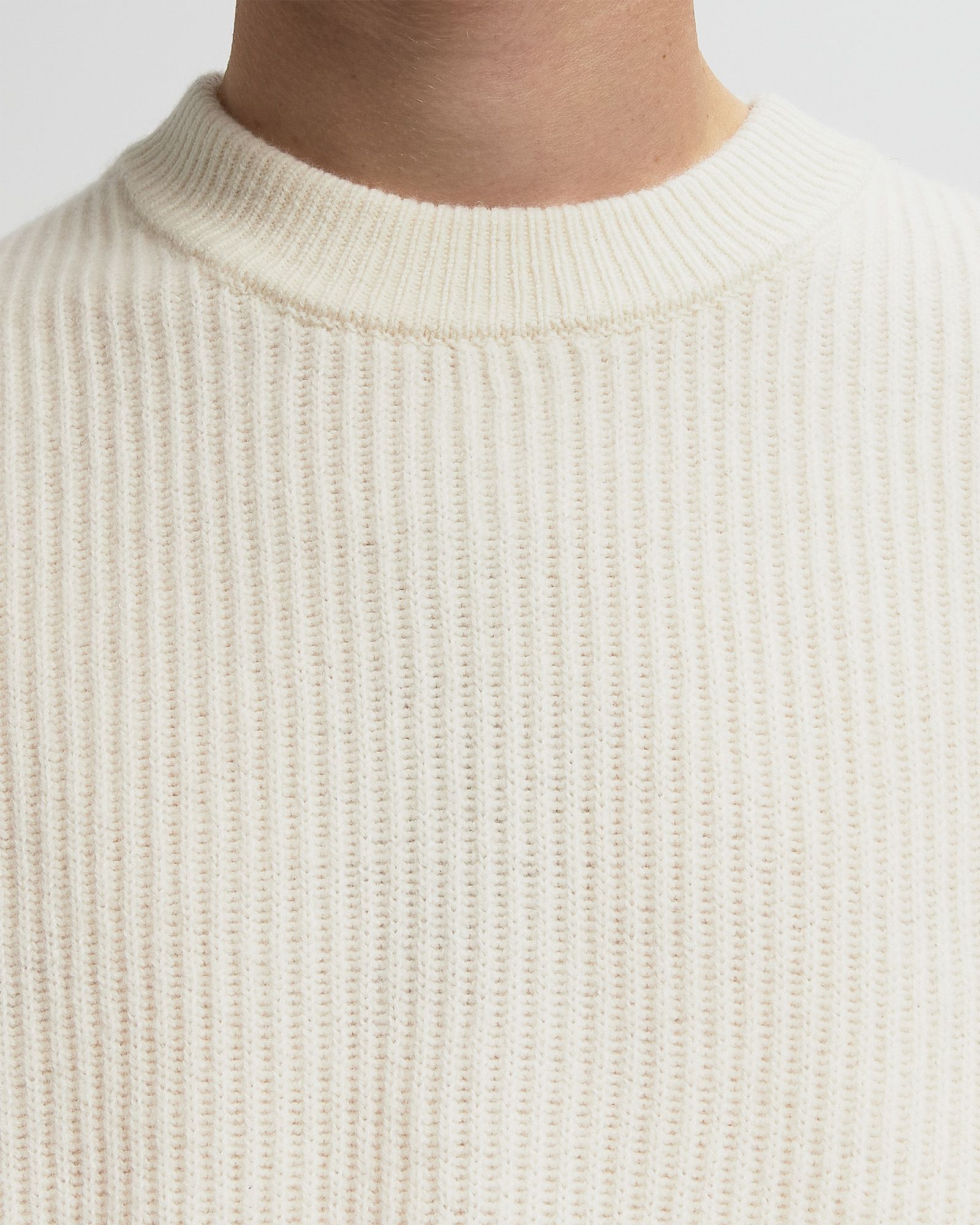 Eddie Wool Rib Crewneck Knit