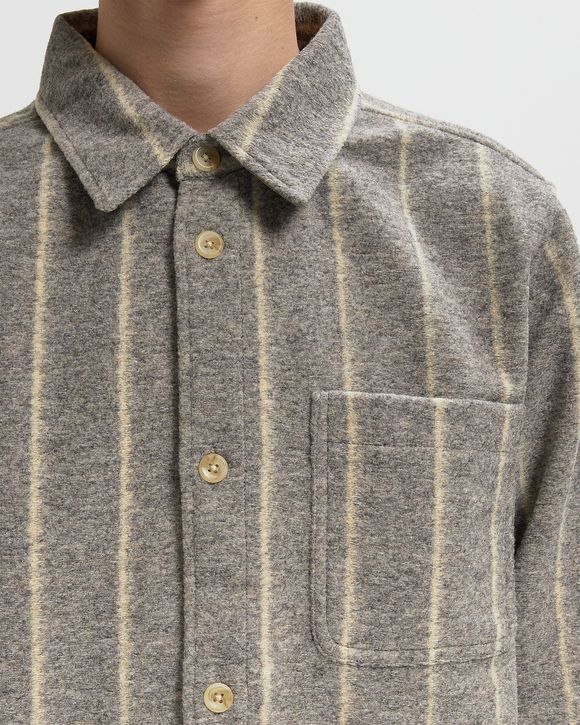 Lennon Wool Pinstripe Overshirt