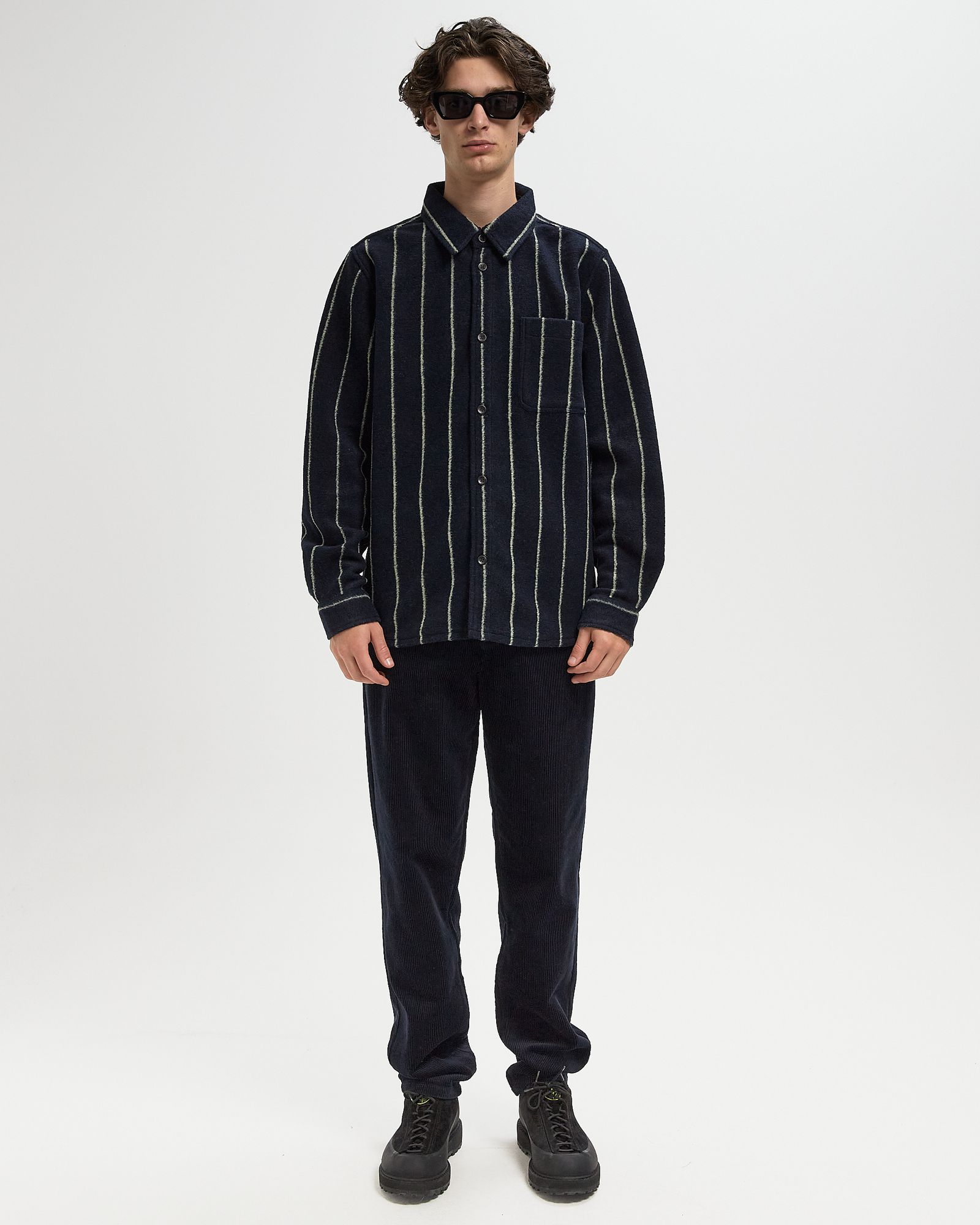 Lennon Wool Pinstripe Overshirt