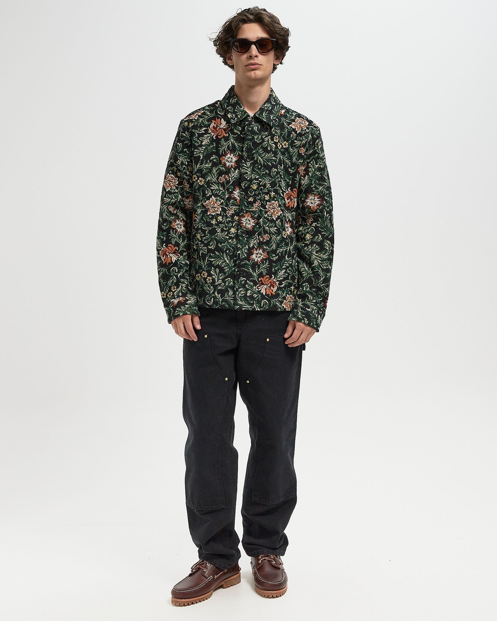 Jaiden Flower Jacquard Overshirt