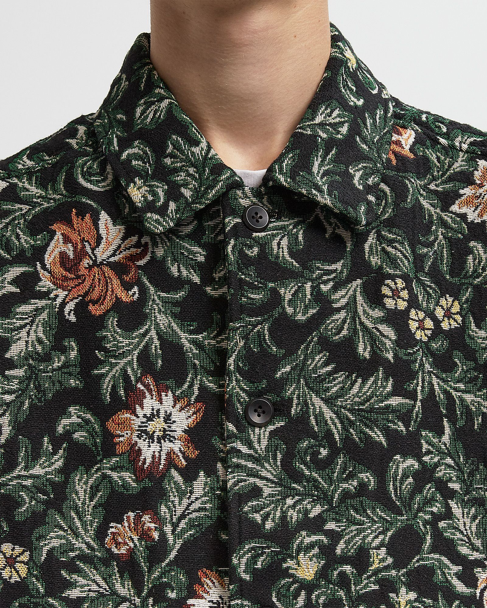 Jaiden Flower Jacquard Overshirt