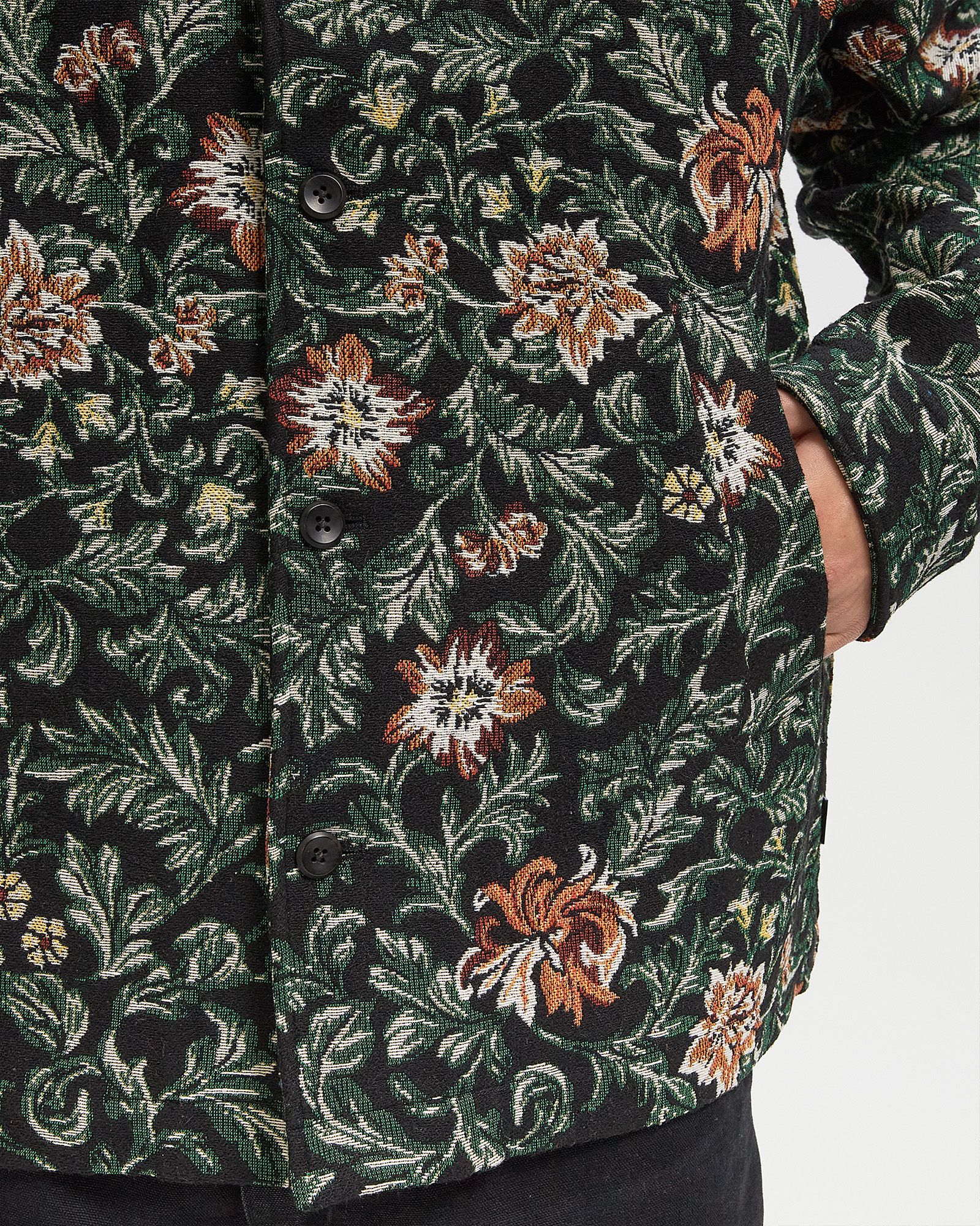Jaiden Flower Jacquard Overshirt