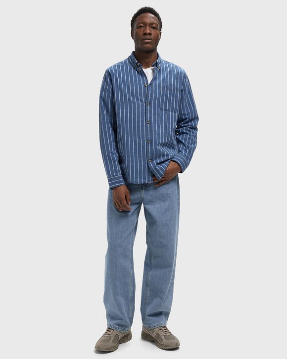 Thumbnail - Kash Indigo Stripe Shirt
