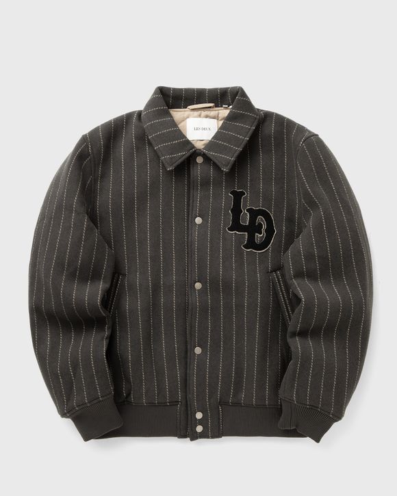 Varsity Pinstripe Wool Jacket