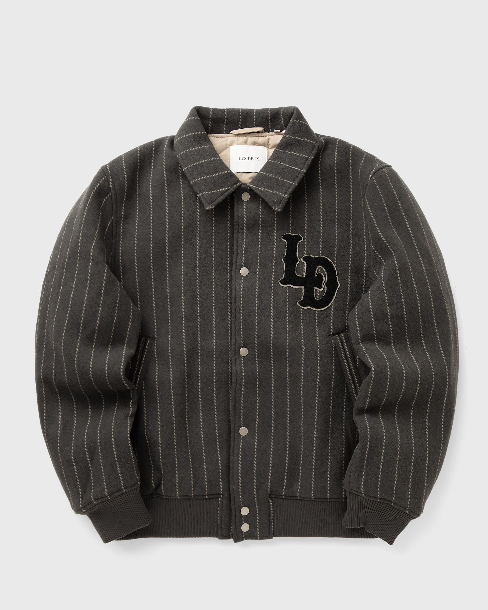 Varsity Pinstripe Wool Jacket-image