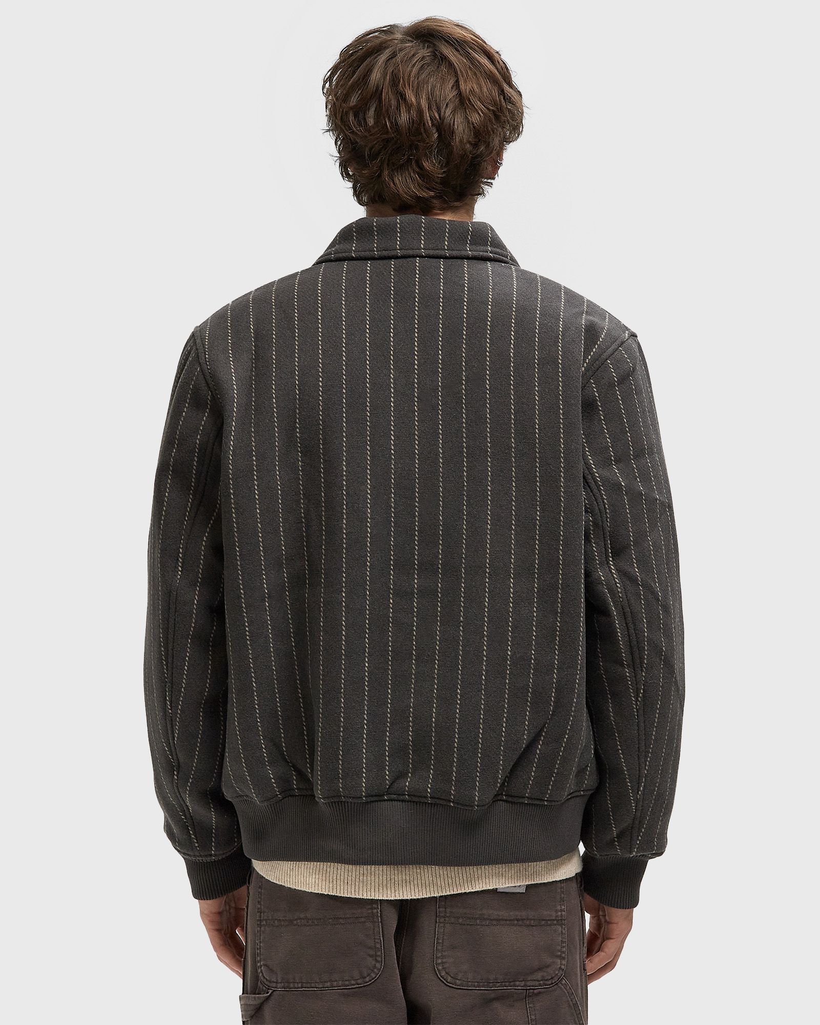 Varsity Pinstripe Wool Jacket