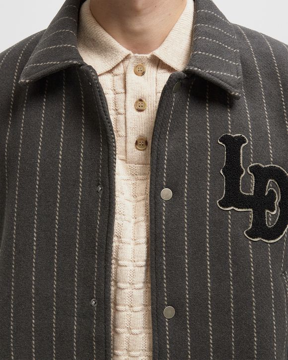 Varsity Pinstripe Wool Jacket